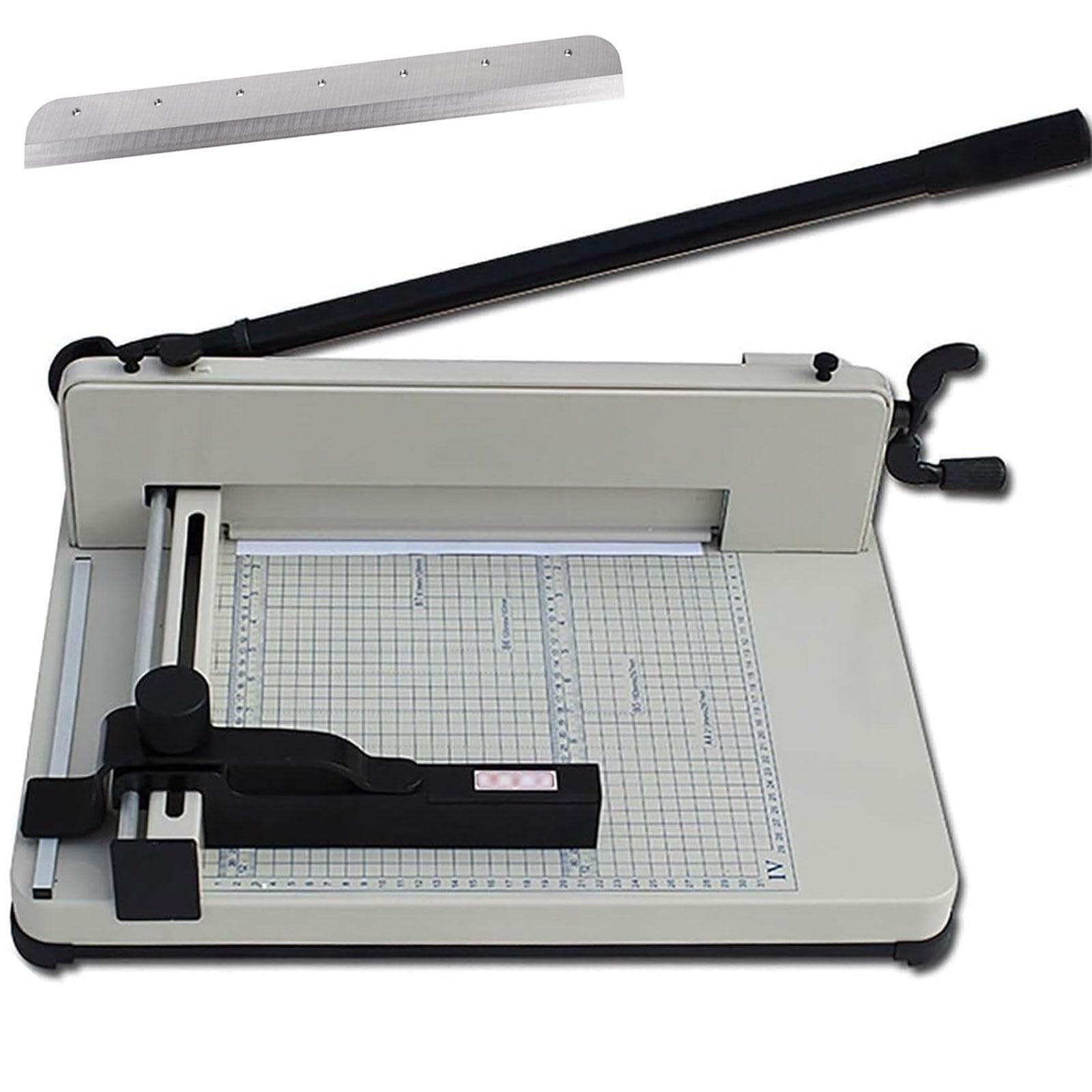 Taglierina per Carta Resistente, Formato A4/A3, taglierina Manuale da Tavolo, capacità Massima di Taglio: 400 Fogli, Ideale per Carta da Disegno, Coupon, Etichette e cartoncino.