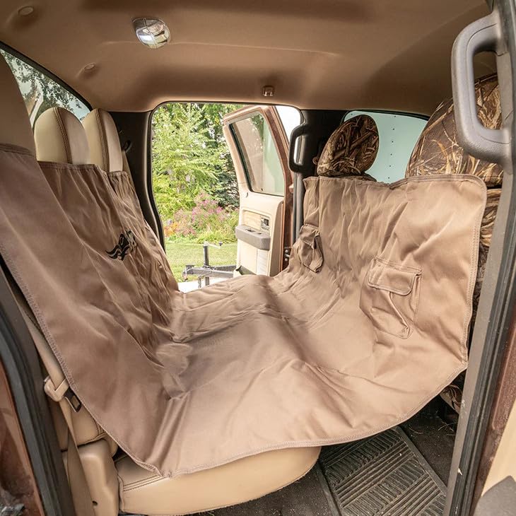 Banded Avery Sporting Dog Rear Seat Hammock – Waterproof & Protective Car Seat Cover for Dogs