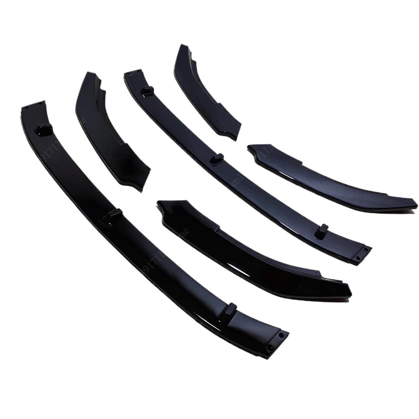 Kompatybilny z VW Golf 6 MK6 GTI GTD 2009-2013 przedni spojler zderzaka Spoiler Splitter pokrywa dyfuzora deflektor Canard Spoiler Body Kit Tuning(Carbon Look)