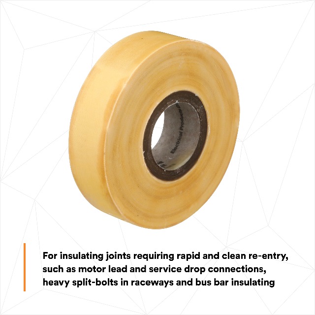 Image of 3M Varnished Cambric Tape 2520, 2 in x 36 yds, Yellow, 1 Roll