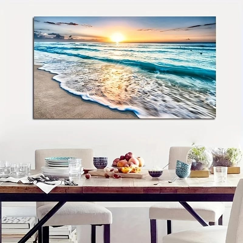 Tableau pour la décoration intérieure salon chambre coucher soleil