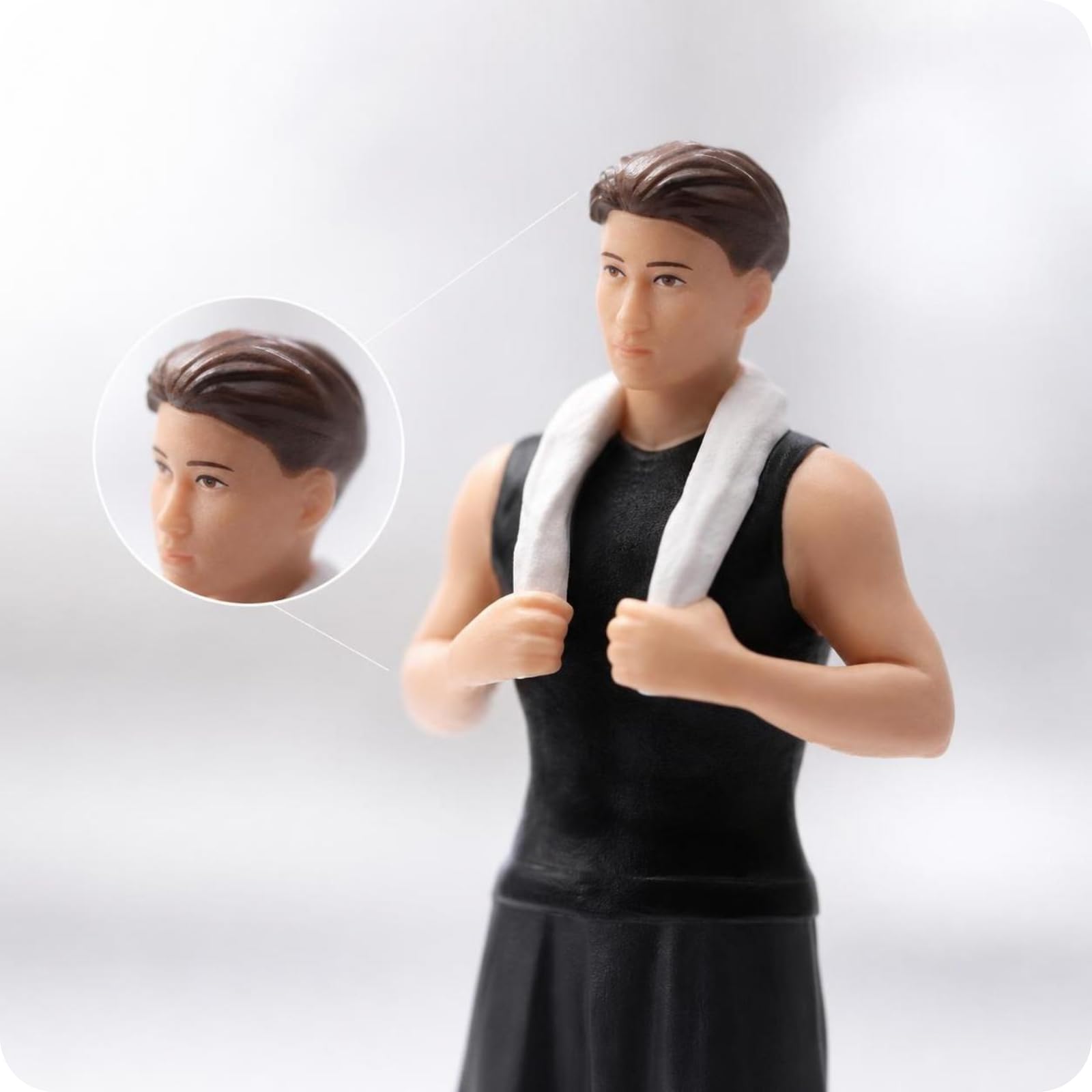 1/18 Handbemalte Figur Detailreich Szenenfigur Realistischer Look Miniaturmädchen für Diorama