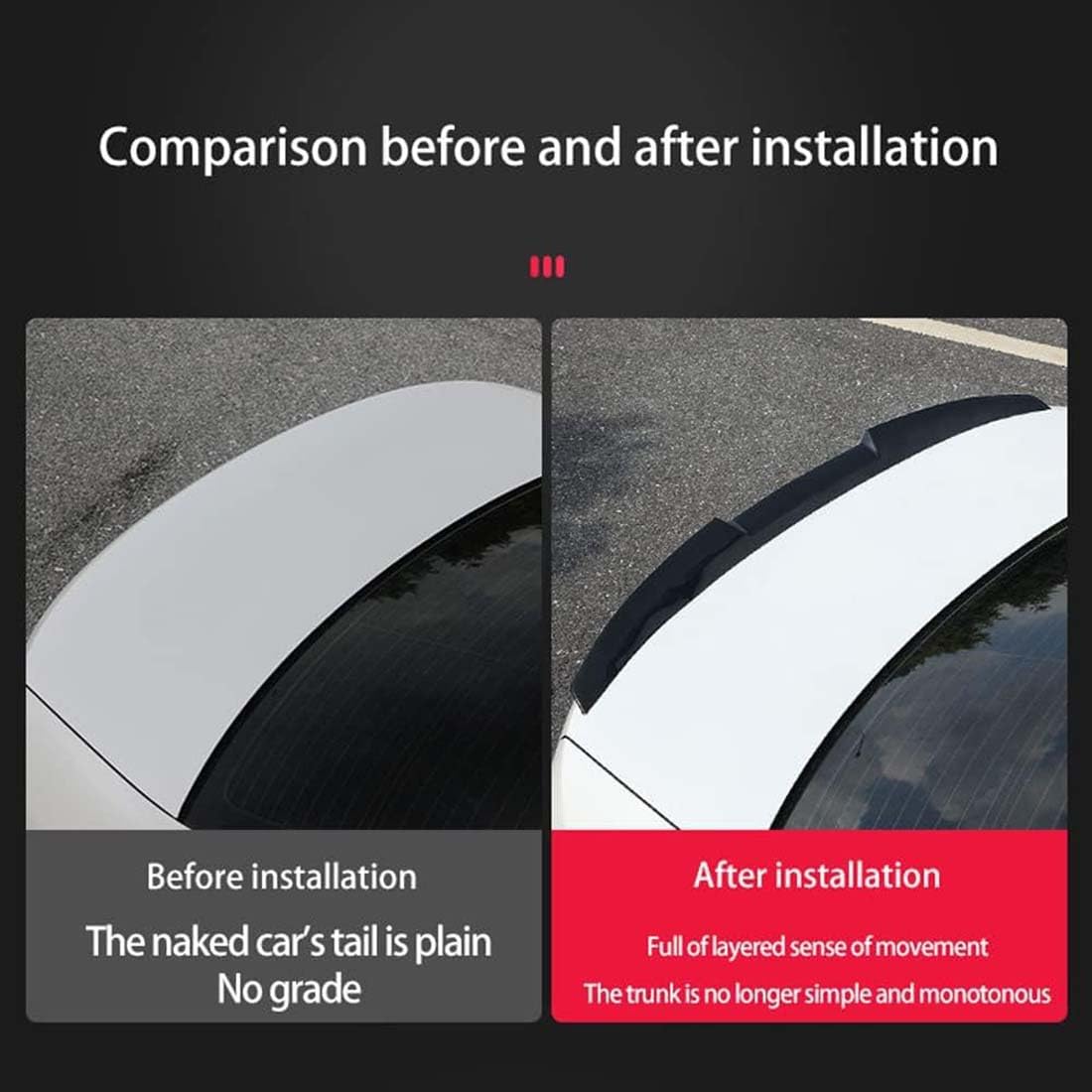 Spoiler bagażnika tylnego samochodu dla Nissan Note 2014 2015 2016,Płetwy rozdzielające spoiler dachu bagażnika, dyfuzor tylnego skrzydła,B Carbon Fiber Look