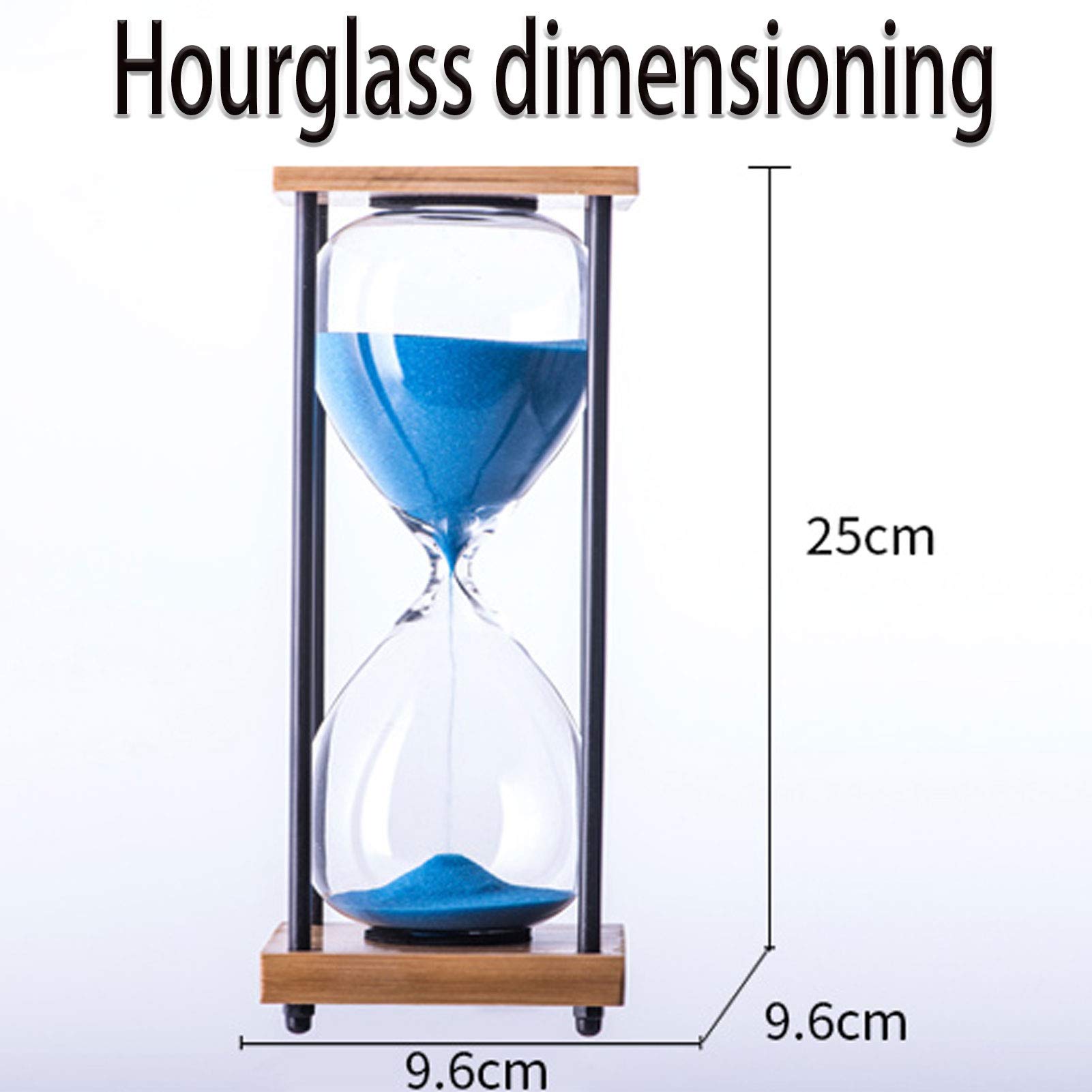 Reloj de arena de 30 minutos para decoración de habitación, oficina, escritorio, reloj de arena, ideal para cumpleaños, té, café