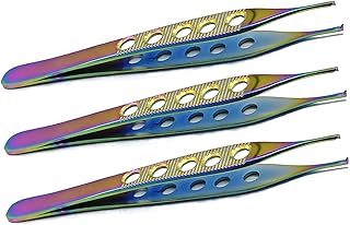 LAJA Imports New Adson Tissue Forceps Adson Kocher 1x2 Teeth Premium German Grade Stainless Dissecting