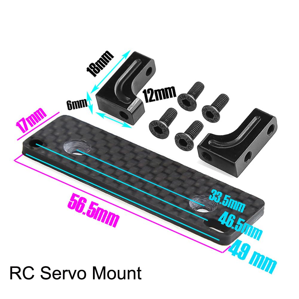 VGEBY Support de Servo RC 2 Pièces, Support Fixe de Support de Servo RC