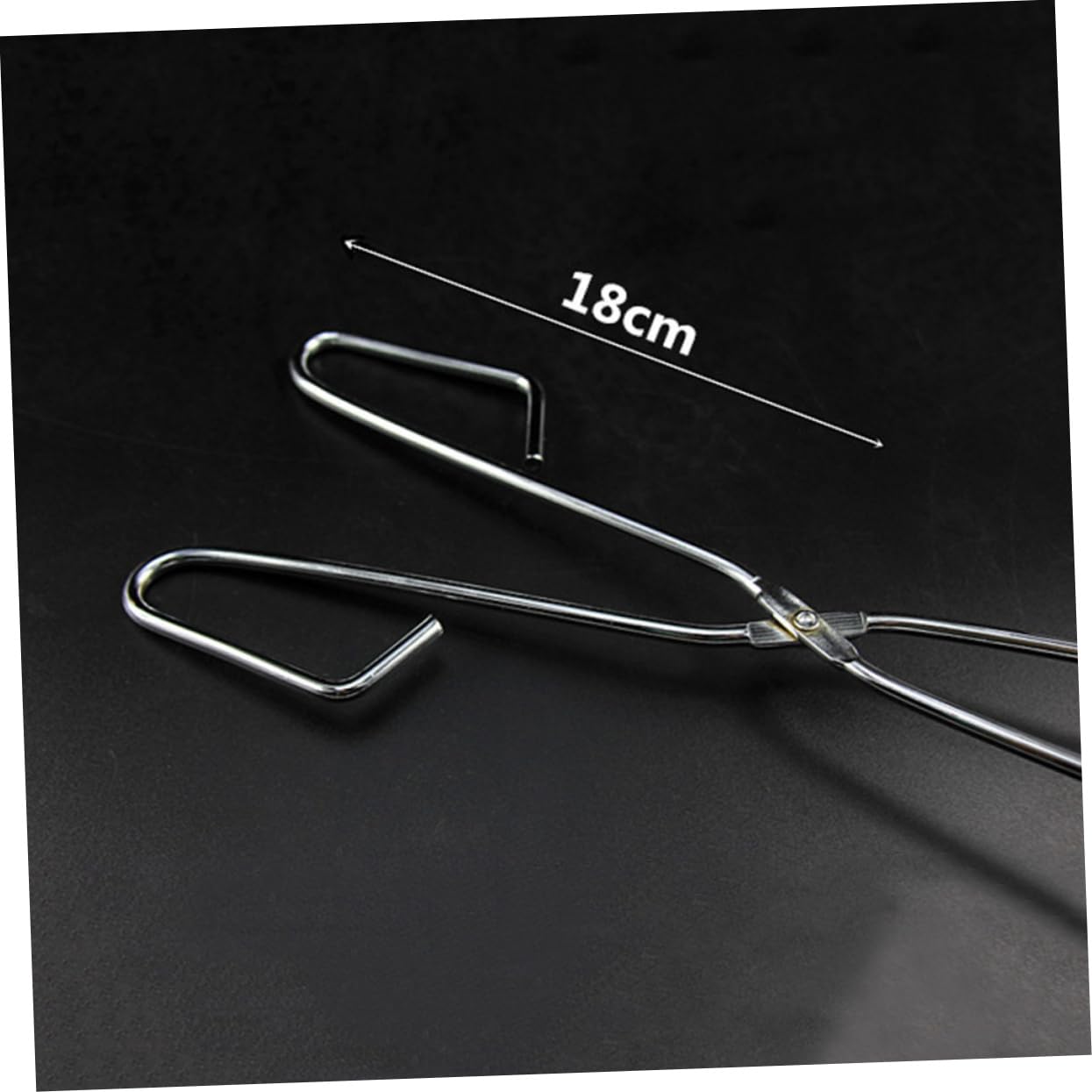 Holibanna 4Pcs Stainless Steel Scissor Tongs Garbage Clamp Tool Long Up Grabber for Outdoor Use for Camping Bbq Fishing and Litter Clean Up