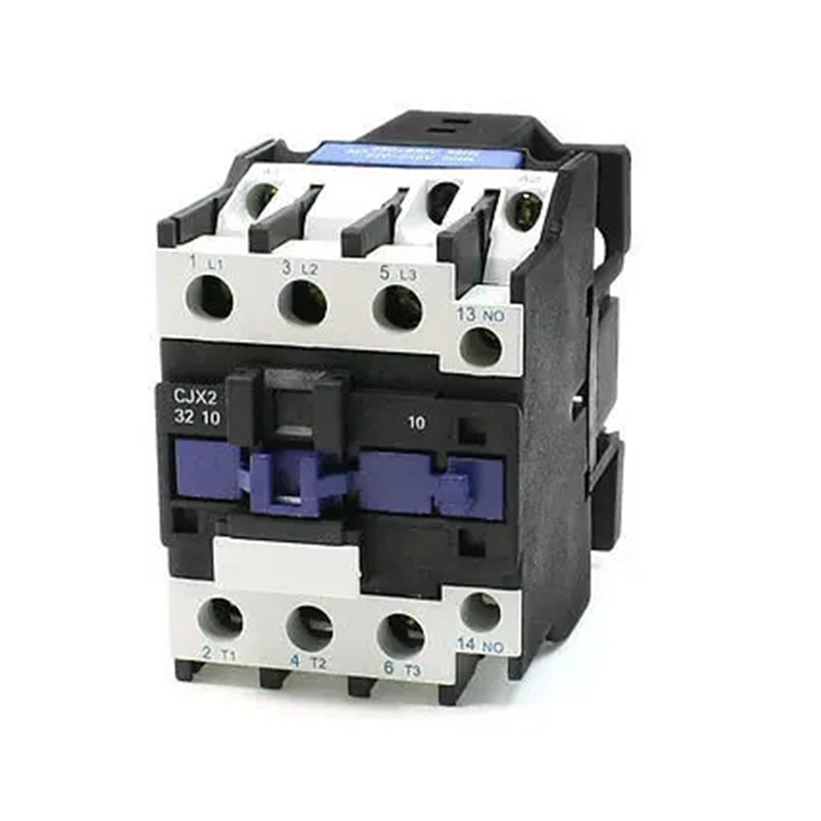 JJHQOKYNA 50/60Hz 220V Coil 50A 35mm DIN Rail 3P 1NO AC Contactor CJX2-3210
