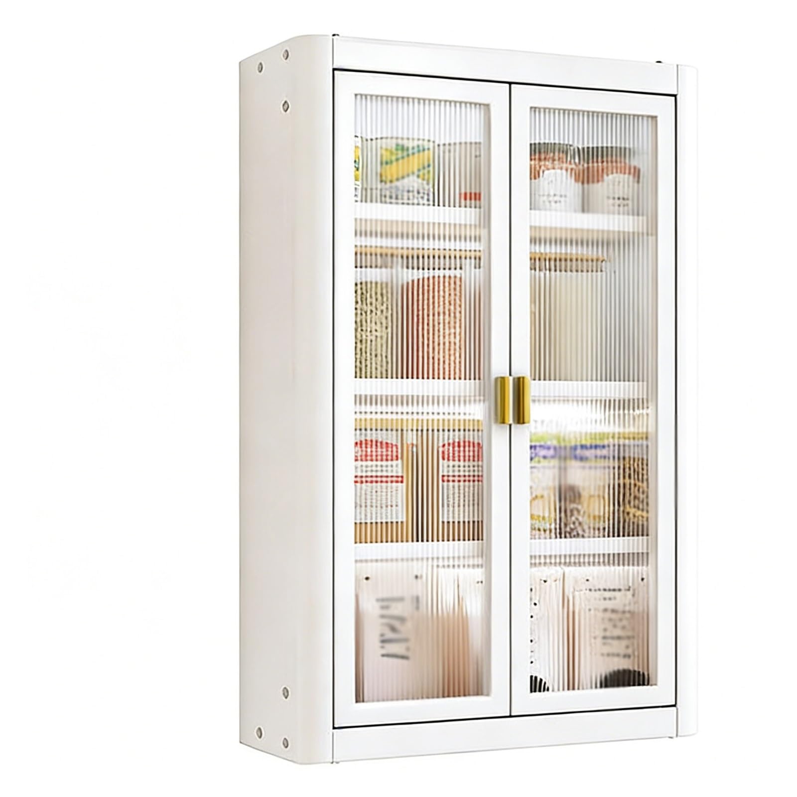 Armario de baño de pared con 2 puertas y estante ajustable