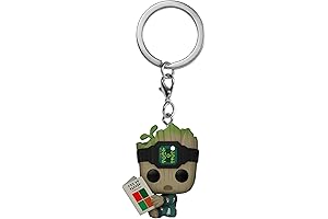Funko Pop! Keychain: Marvel - I Am Groot, Groot in Onesie with Book