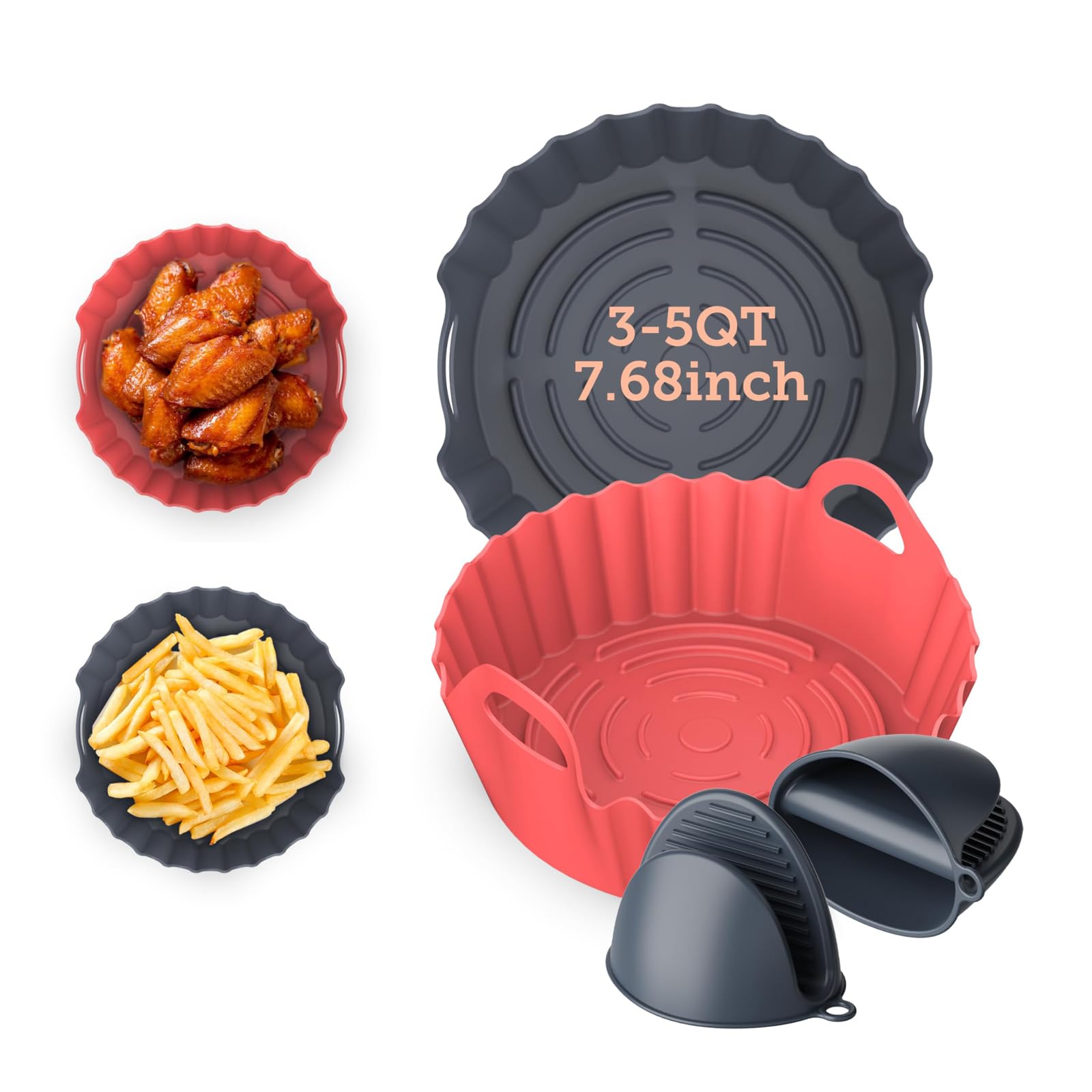 Amazon.co.jp: COSORI エアフライヤーシリコンライナー 3-5クォート用