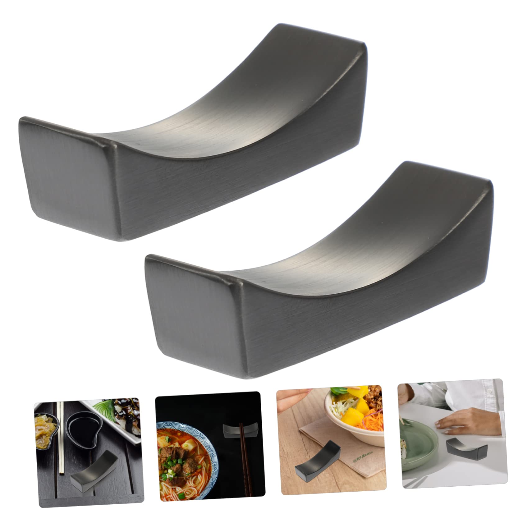 Support de baguettes, support de repos pour 6 baguettes, support de salle à manger réutilisable, oreiller, couverts pour supports de salle à manger en métal, support de cantine, fourchette d'hôtel, r