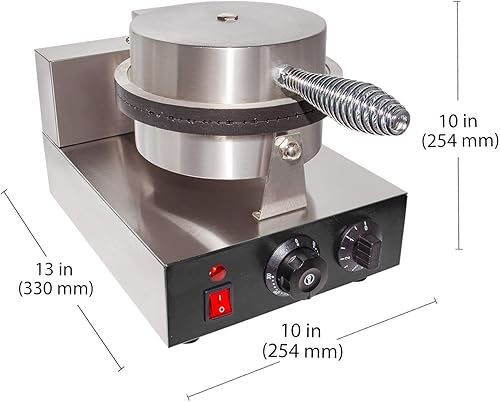 Miniatura 2 de ALDKitchen Máquina para hacer gofres | Conos de gofres para helado | Plancha para gofres de acero inoxidable | Individual y doble | Antiadherente |