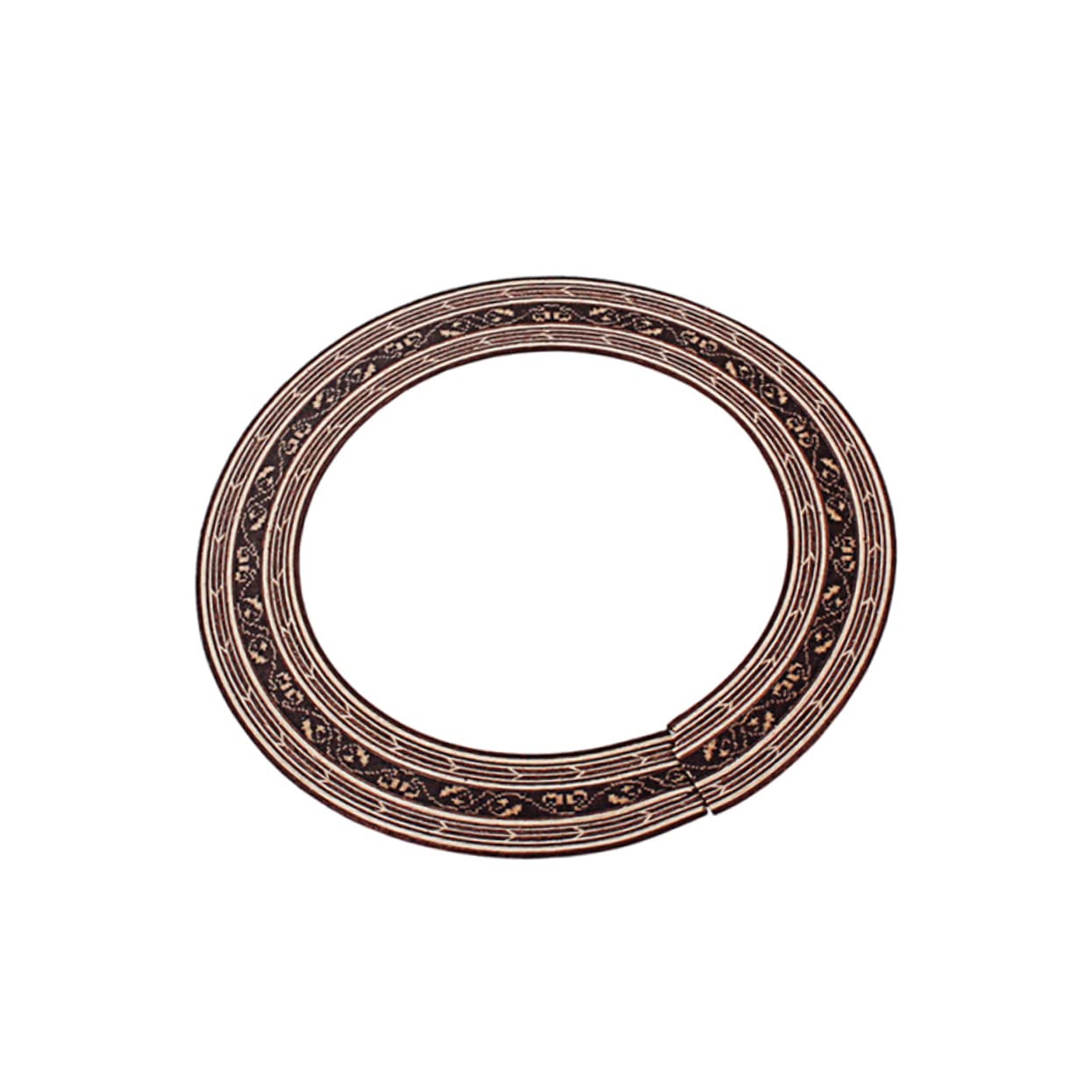 GALPADA Rosewood Guitar Rosette Inlay Curved Strips Decal for Guitar Sound Hole Easy to Apply Vibrant Color Non Damaging