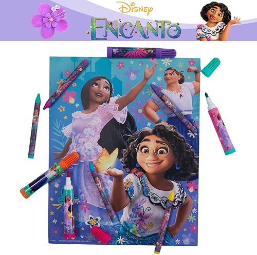 Miniatura 5 de Innovative Designs Disney Encanto Kids - Juego de calcomanías y arte para colorear para niños, 30 piezas. Suministros escolares y de manualidades