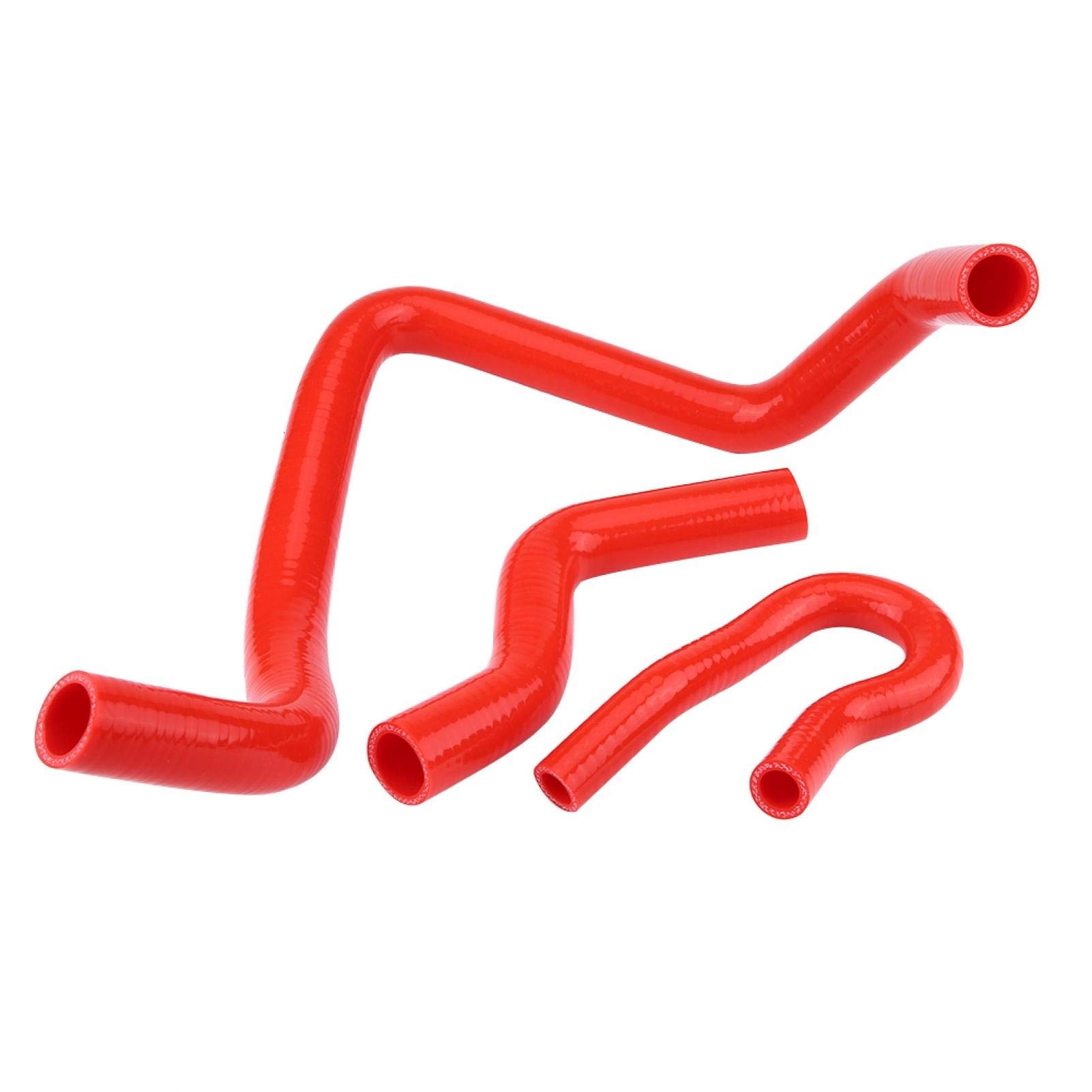 Kit de manguera de radiador de silicona, kit de manguera de refrigerante de radiador automático de silicona para coche 9 piezas para Civic D15 D16 SOHC EG/EK 1992-2000(rojo)