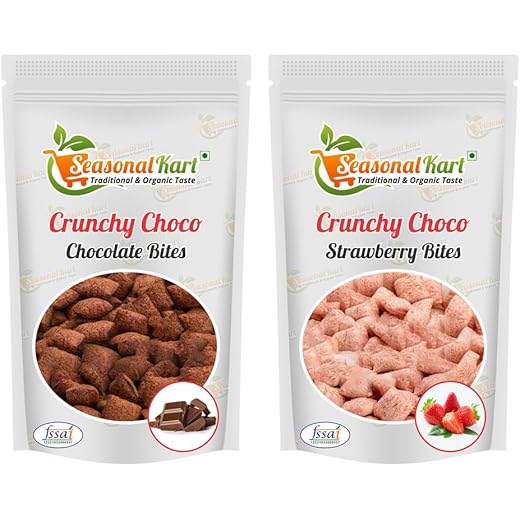 SeasonalKart Cereal Combo - Strawberry & Choco Bites 800g
