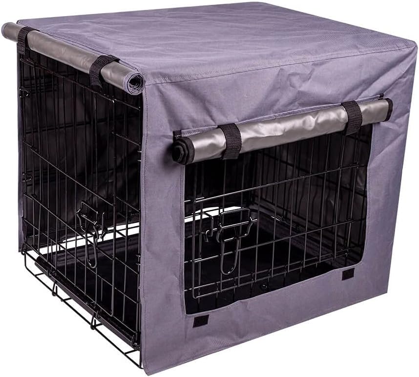 allpetsolutions Dog Crate Cover Quiet Time Pet Cage Cover | Durable Windproof Waterproof Pet Kennel Cover XS - Fits Most 24 inch Dog Crates