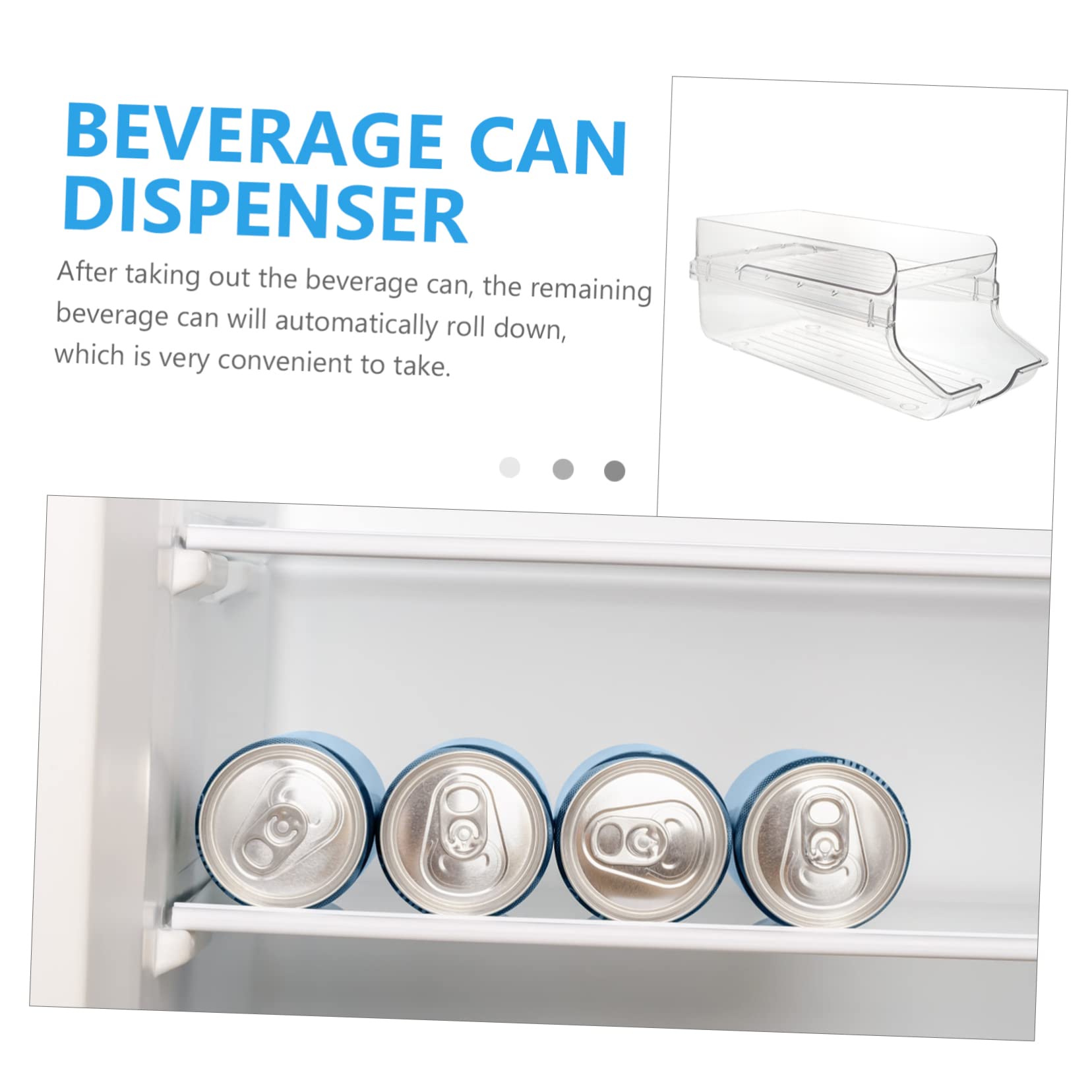 CIYODO Fridge Bottle Holder Can Drink Holder Beverage Dispenser Stand Plastic