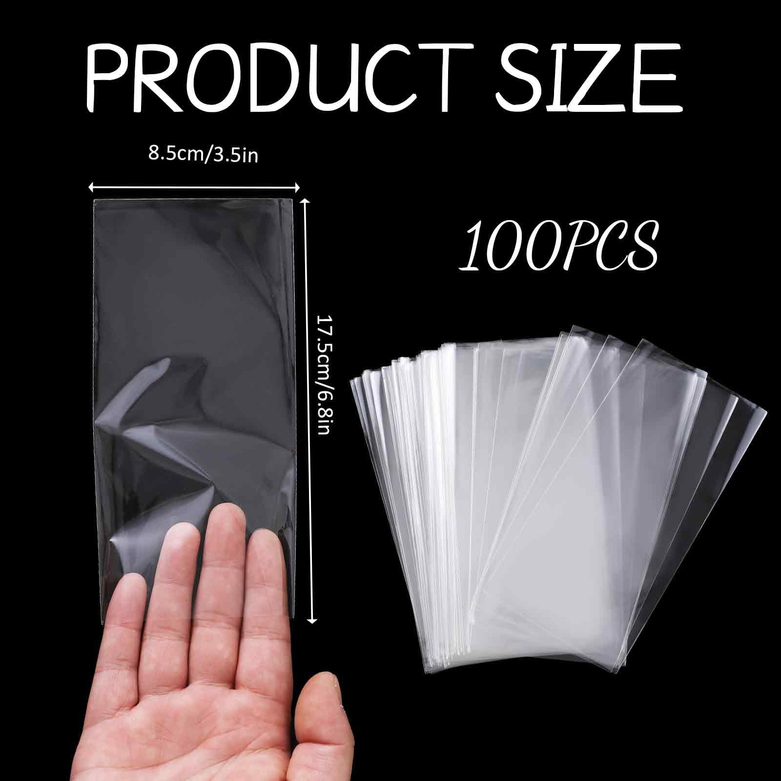 100 Pack Paper Money Holders Dollar Bill Sleeves Clear Money Sleeves Currency Collection Sleeves Protector Bag for Scratch-Resistant Display Paper Currency Collectors,6.8X 3.3inches - Image 2