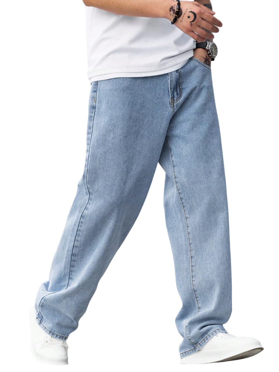AFT Torpedo Men Baggy Denim Jeans in Pure 100% Cotton Denim || Stretchable (Jet Black) and Stretchable (Colored) Jeans || Unisex Designs||Jeans||-picture-38