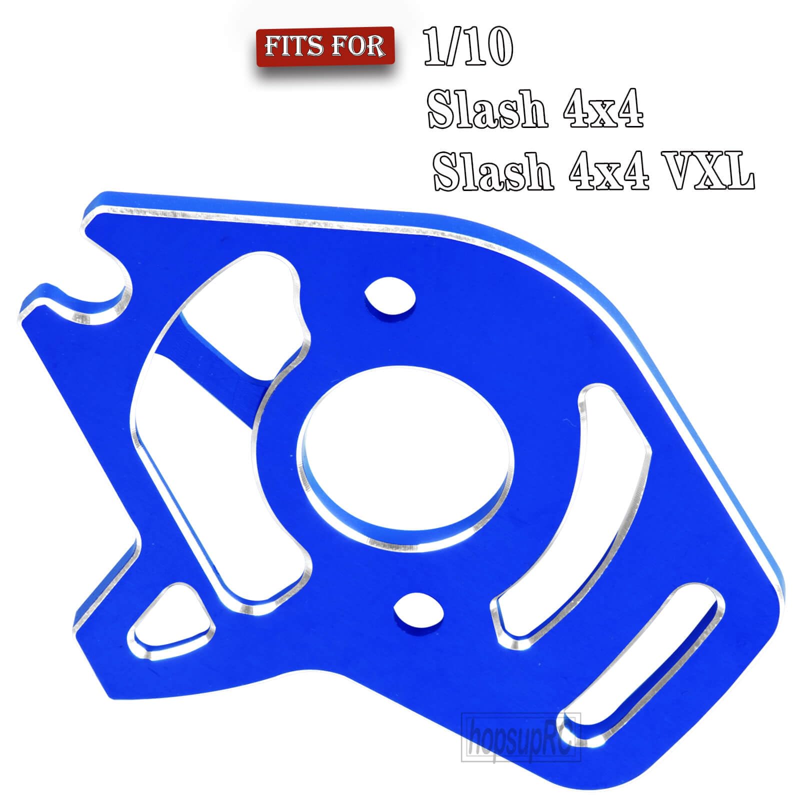 hopsupRC RC Motor Mount Upgrades Part for 1/10 Slash 4x4/Slash 4x4 VXL,Aluminum Motor Plate Hops Up,Navy Blue