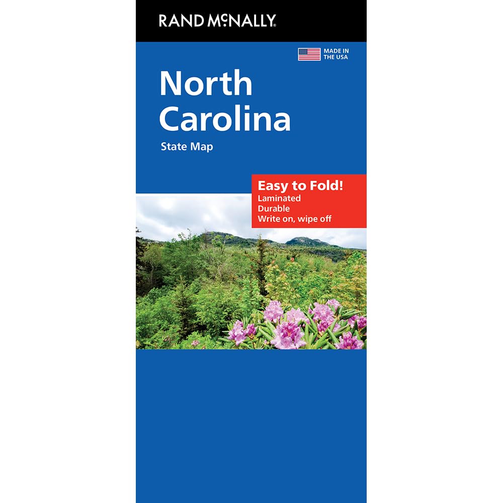 Rand McNally Easy to Fold: North Carolina Laminated Map