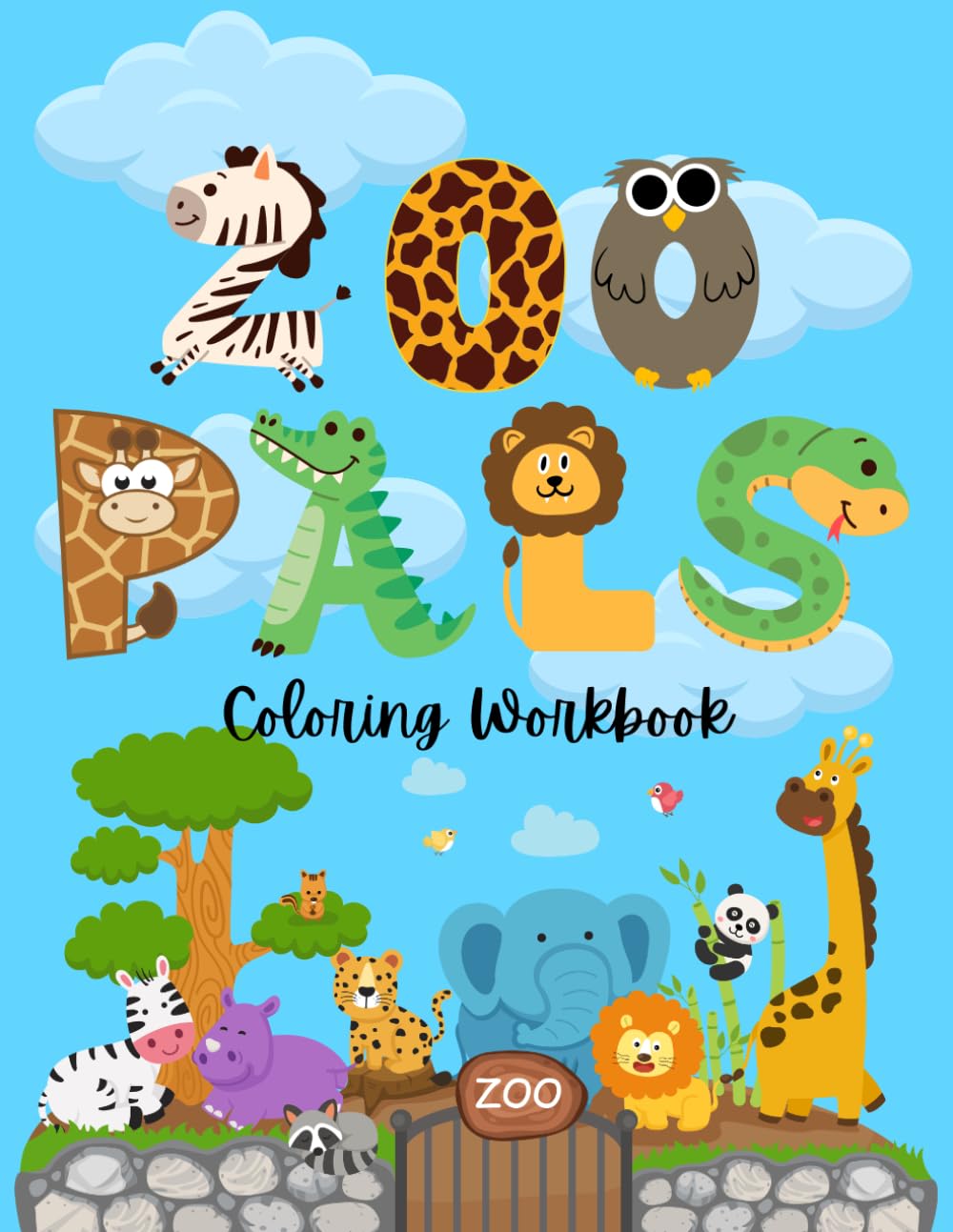 Zoo Animal Coloring Workbook for Kids Ages 3–6 | Fun & Educational Coloring Activities Featuring Favorite Zoo Animals | Preschool and Kindergarten ... and Explore the Amazing Animals of the Zoo!