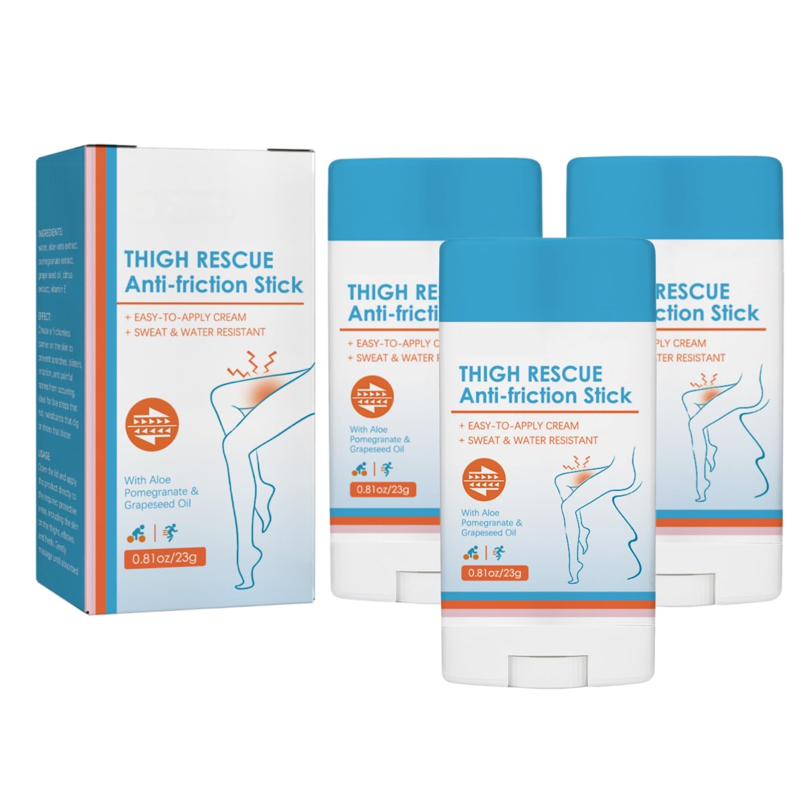 Stick anti-chafing - bâton anti-frottement des cuisses, crème anti-chafing