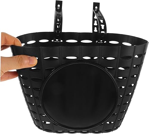 Miniatura 2 de Cesta de bicicleta para niños Manillar delantero de plástico Elevador de bicicleta para niños Accesorios de bicicleta Tamaño (negro)