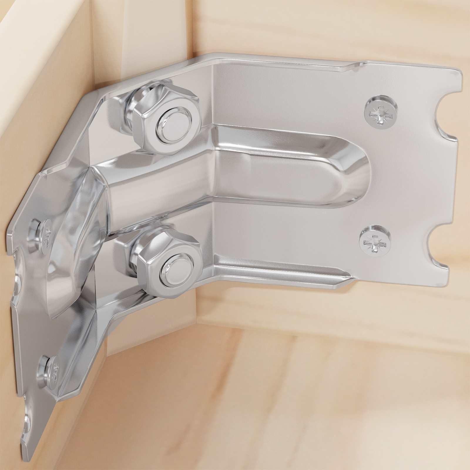 212 Stk. Eckverbinder verzinkter Stahl 106 x 55 x 1,5 mm - Winkelverbinder für Möbelbau, Holzverbindungen und Regalbau
