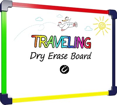 Travel Size Art Coloring White Board for Kids 9â€x12â€ Car Airplane Travel Essentials Kids Travel Accessories Travel Games for Kids Travel Toys for toddlers 1-3 Plane Travel Games for Kids Ages 4-8 & Up