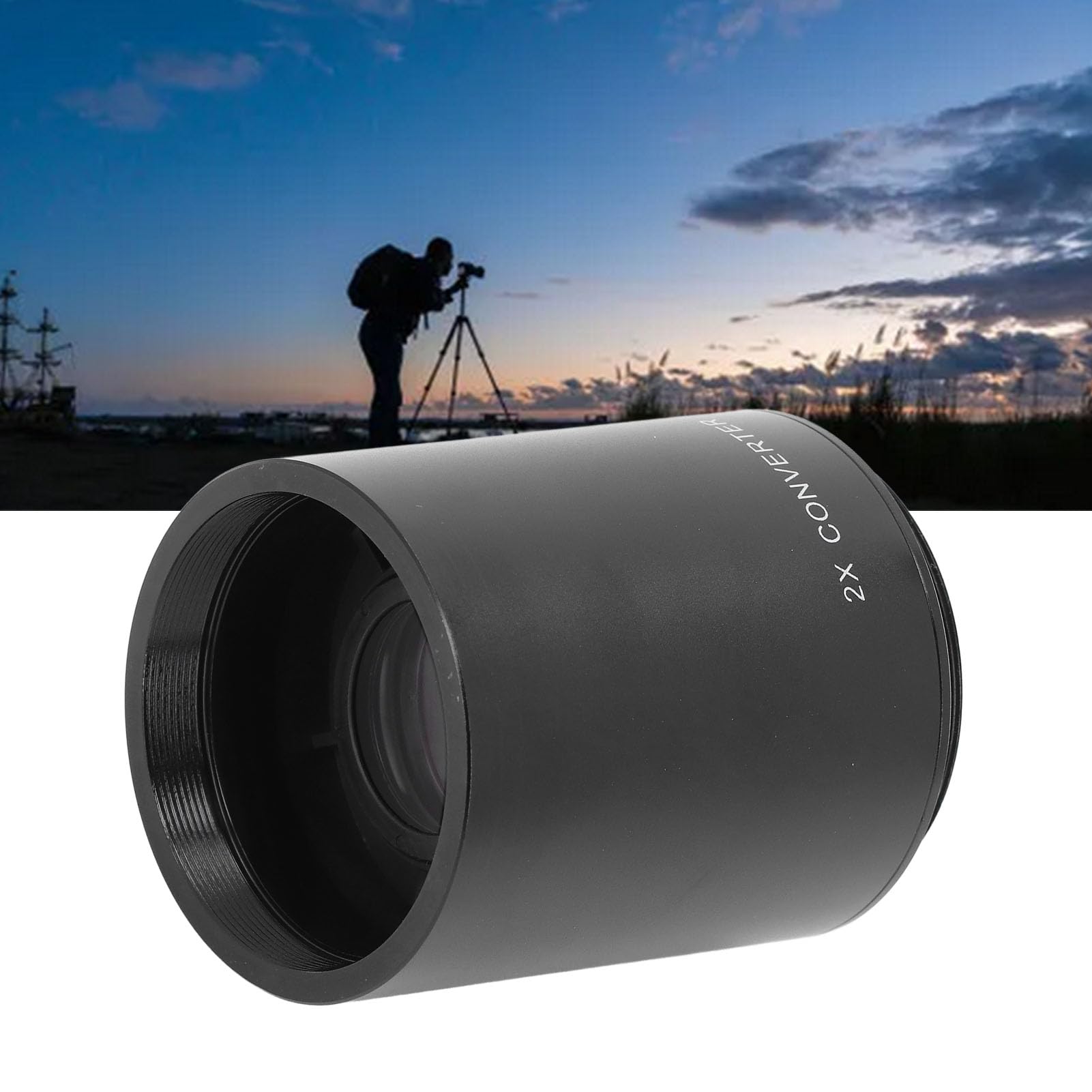 Téléconvertisseur 2X, Convertisseur D'objectif de Grossissement de Téléconvertisseur 2X pour Objectifs à Zoom Téléobjectif Miroir 420-800 Mm 650-1300 Mm 500 Mm 800 Mm 900 Mm