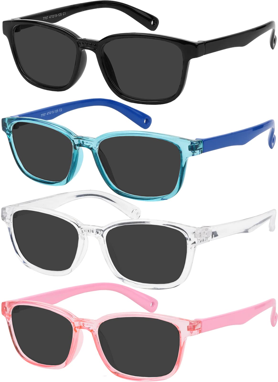 Yogo Vision Toddler 47-15-125, Black, Blue, Clear, Pink With Smoke