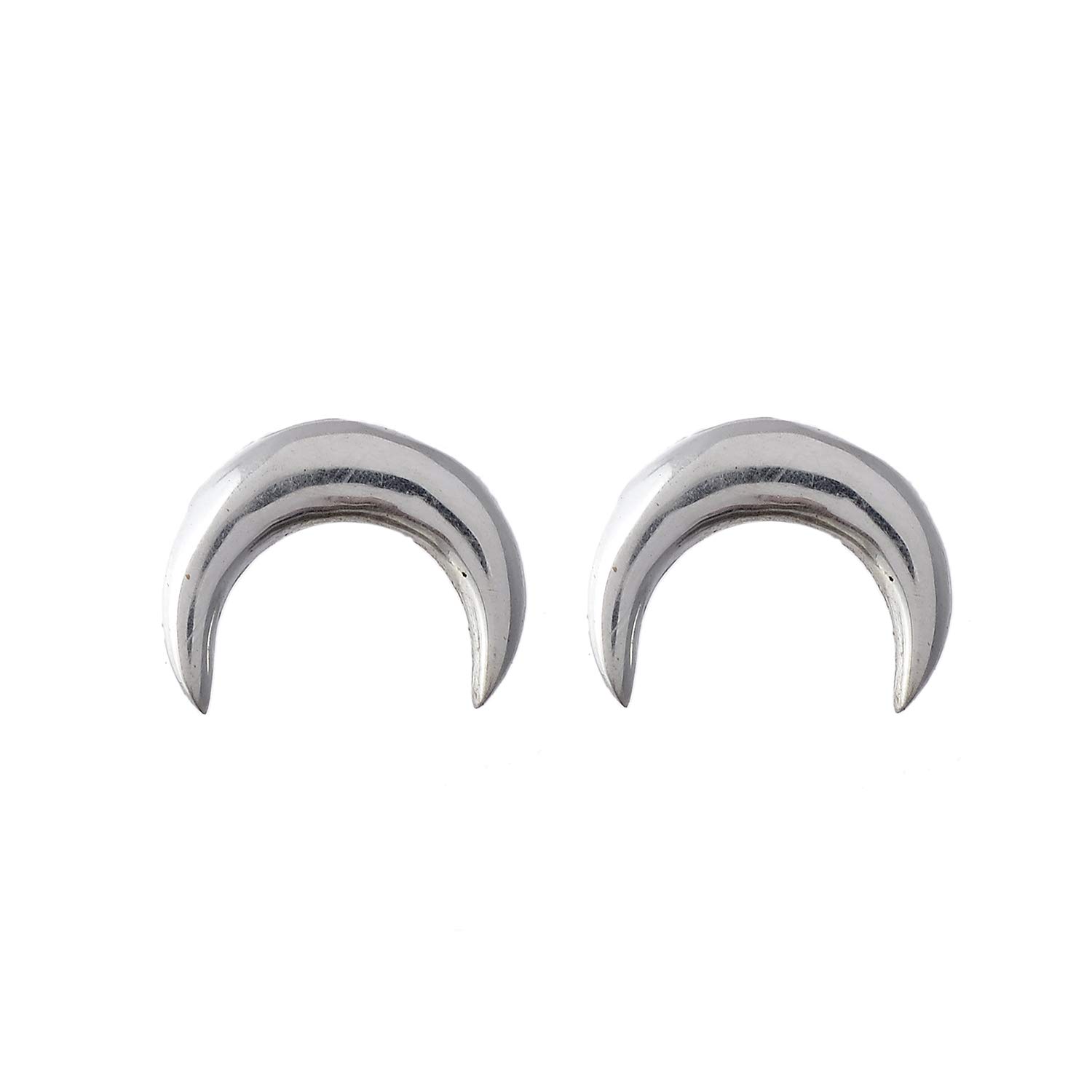 Silver Planets 925-92.5 Sterling Silver Half Moon Latest Stud Earrings for Women and Girls (B06XGZ8VN2) Amazon Price History, Amazon Price Tracker