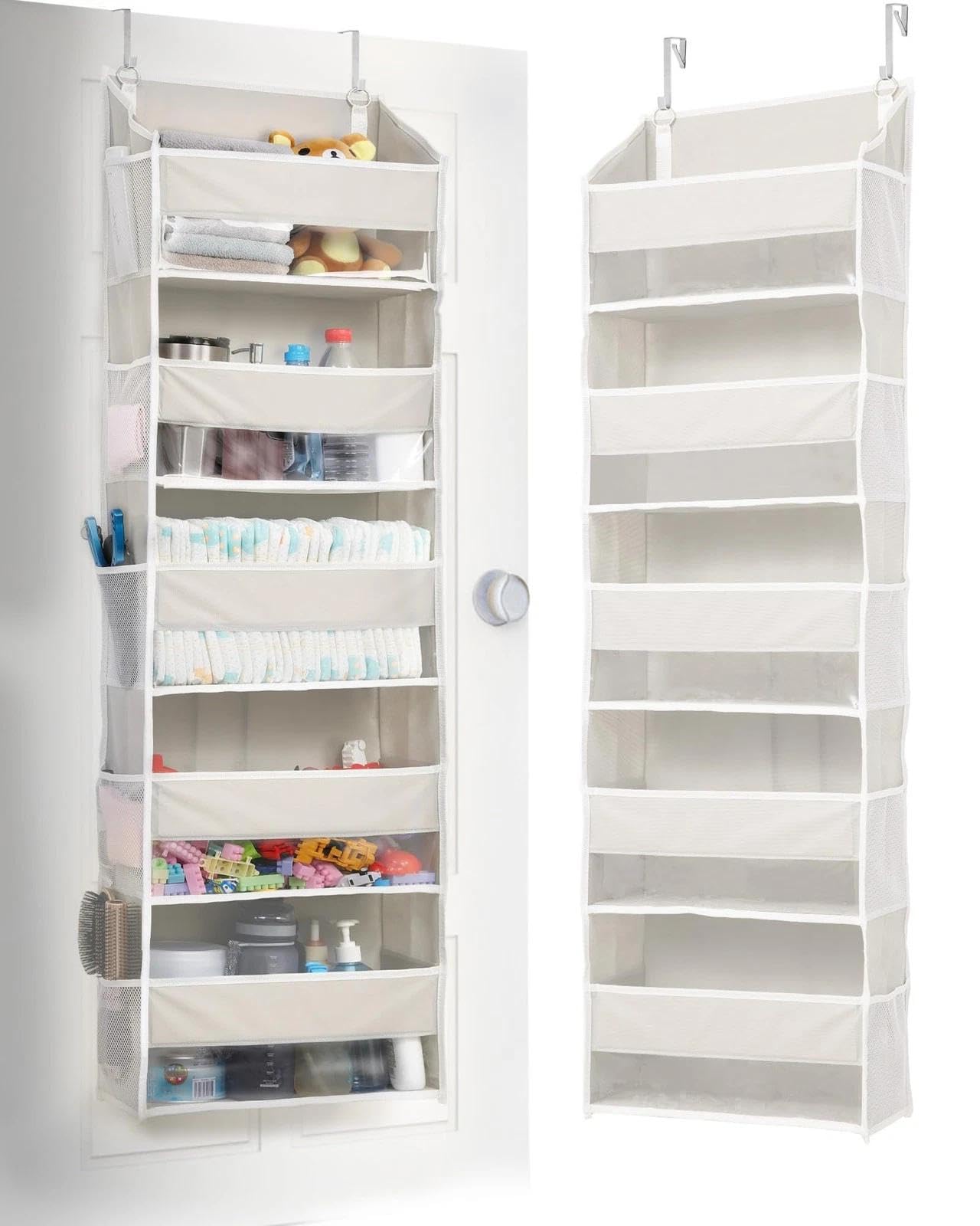 for ULG 1-Pack Over Door Organizer with 5 Large Pockets 10 Mesh Side Pockets, 44...