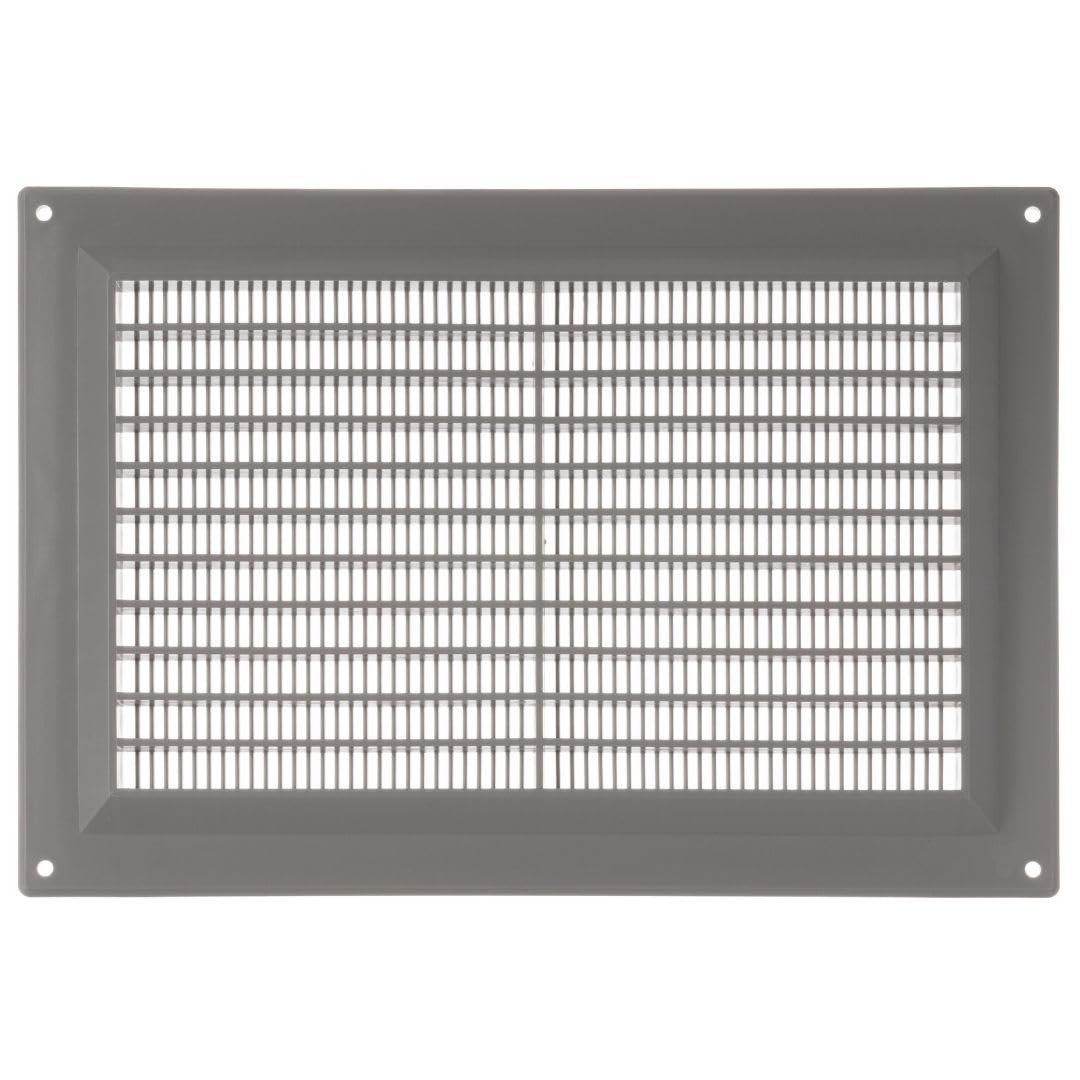 Lirast Grey 250X170mm / 10X7 Inch Plastic Ventilation Grille - Air Vent Cover
