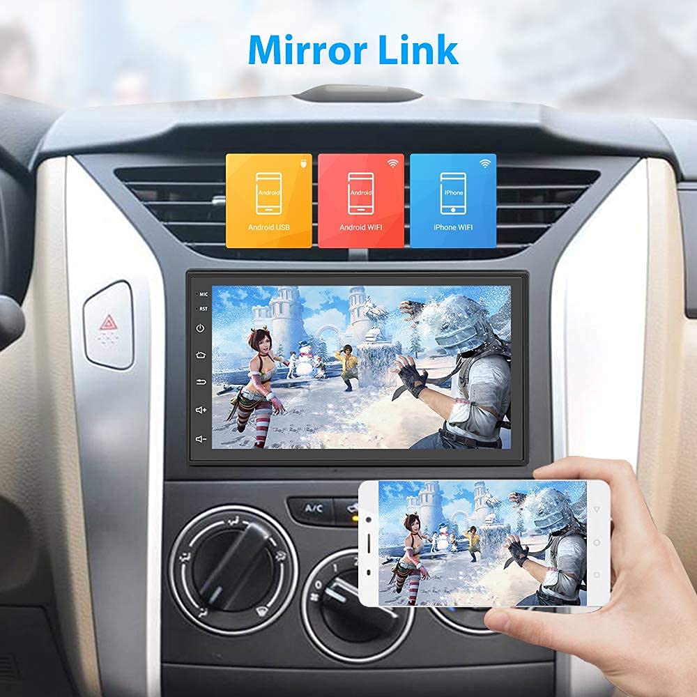 Hodozzy Double Din Android Car Stereo Radio with Bluetooth GPS 7 Inch