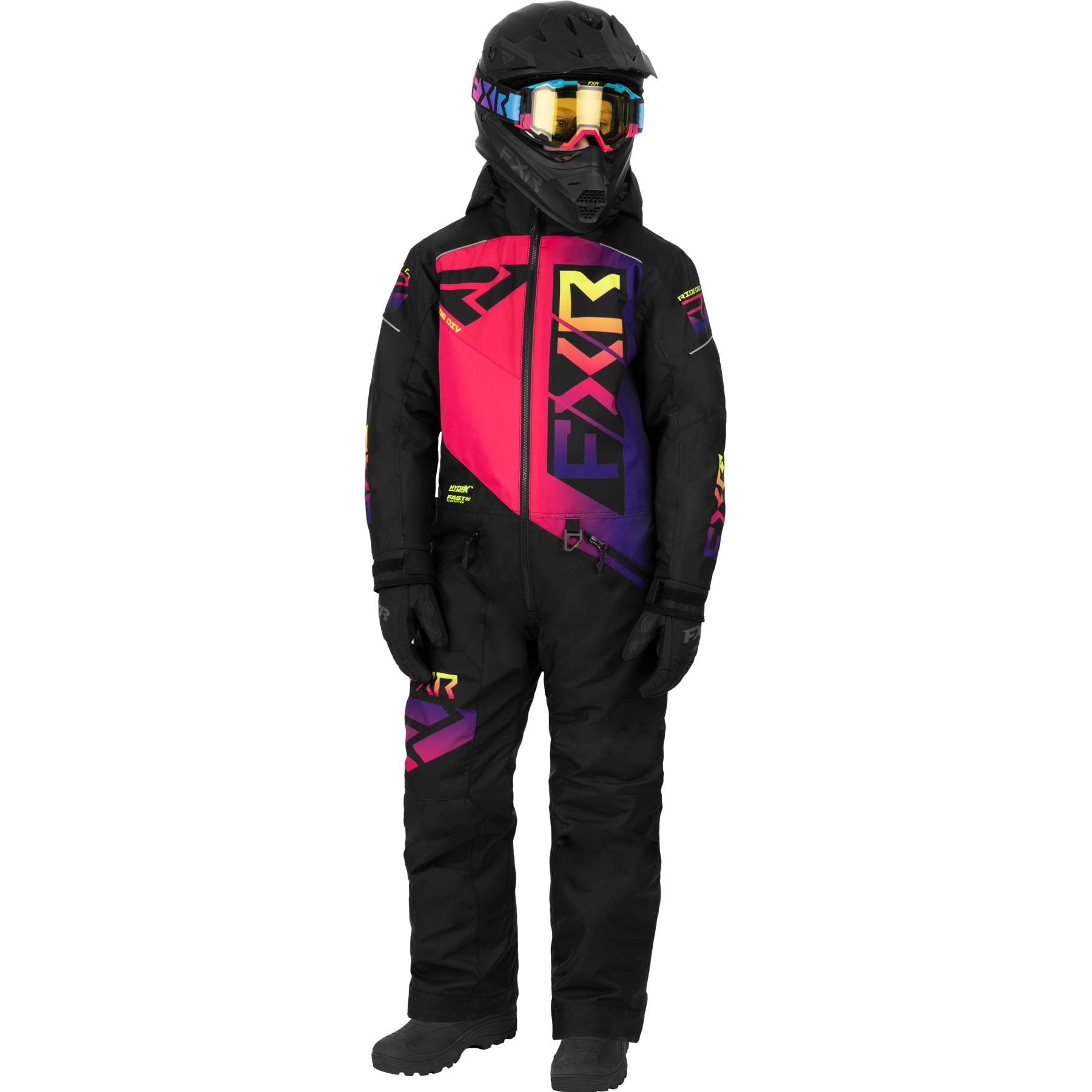 Amazon.com: FXR Youth Helium Snowsuit (Black/Neon Fusion - Size 14