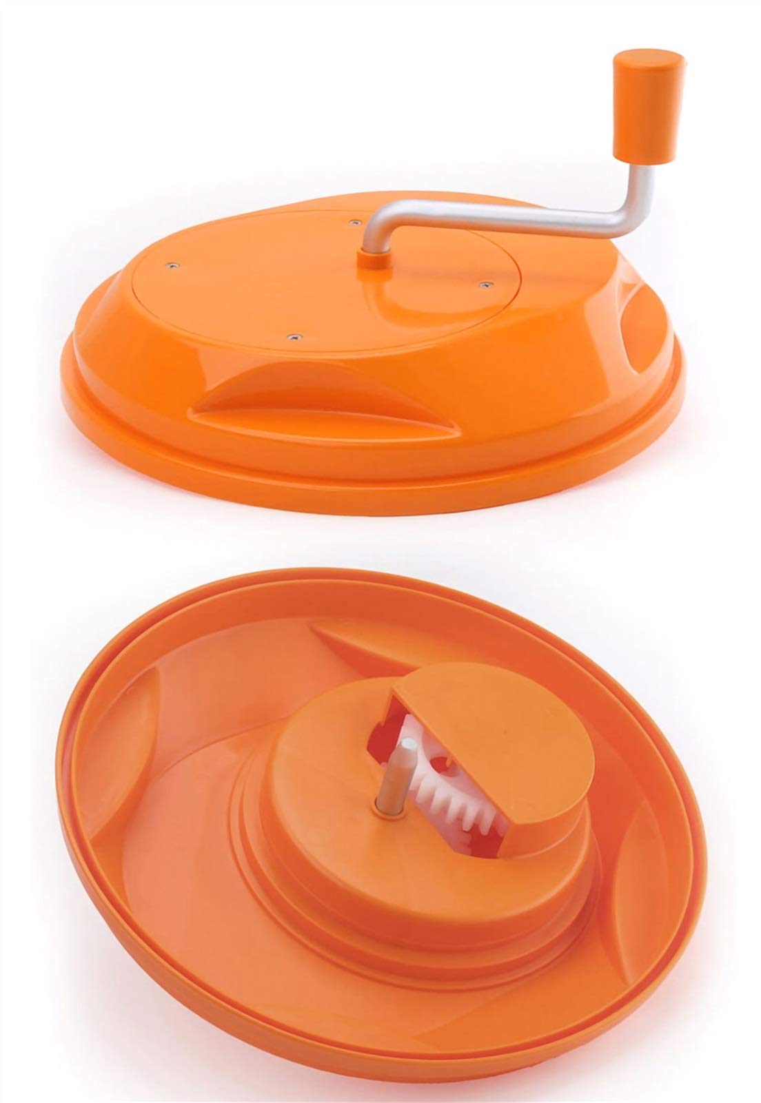Centrifugador manual de ensalada de gran capacidad, eficiente secador de lechuga para uso en la cocina, perfecto para chefs caseros, fácil de limpiar y usar, ideal para preparar ensaladas frescas