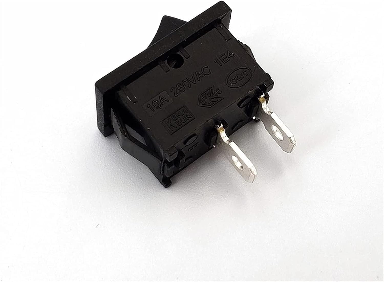 Interruttore a bilanciere 5 pezzi nero Interruttore a 2 posizioni Pannello SPST a 2 pin mini interruttore a bilanciere 12A/125VAC 10A/250VAC
