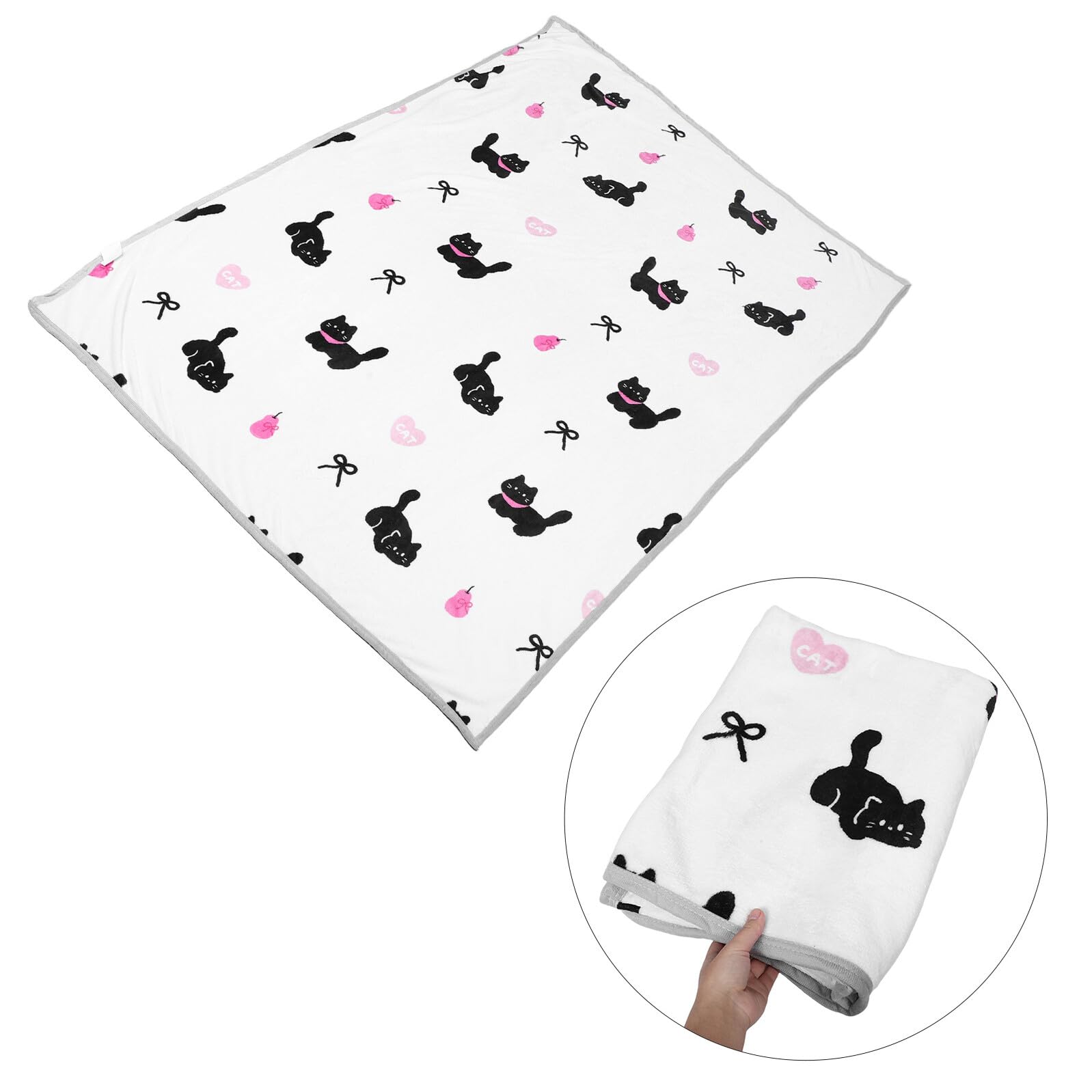 WOONEKY Couverture pour Animaux de Compagnie 150 X 200 Cm en Polaire Douce et Chaude, Lavable en Machine, Adaptée aux Chiens et Chats de Toutes Tailles, Couverture Apaisante pour Canapé