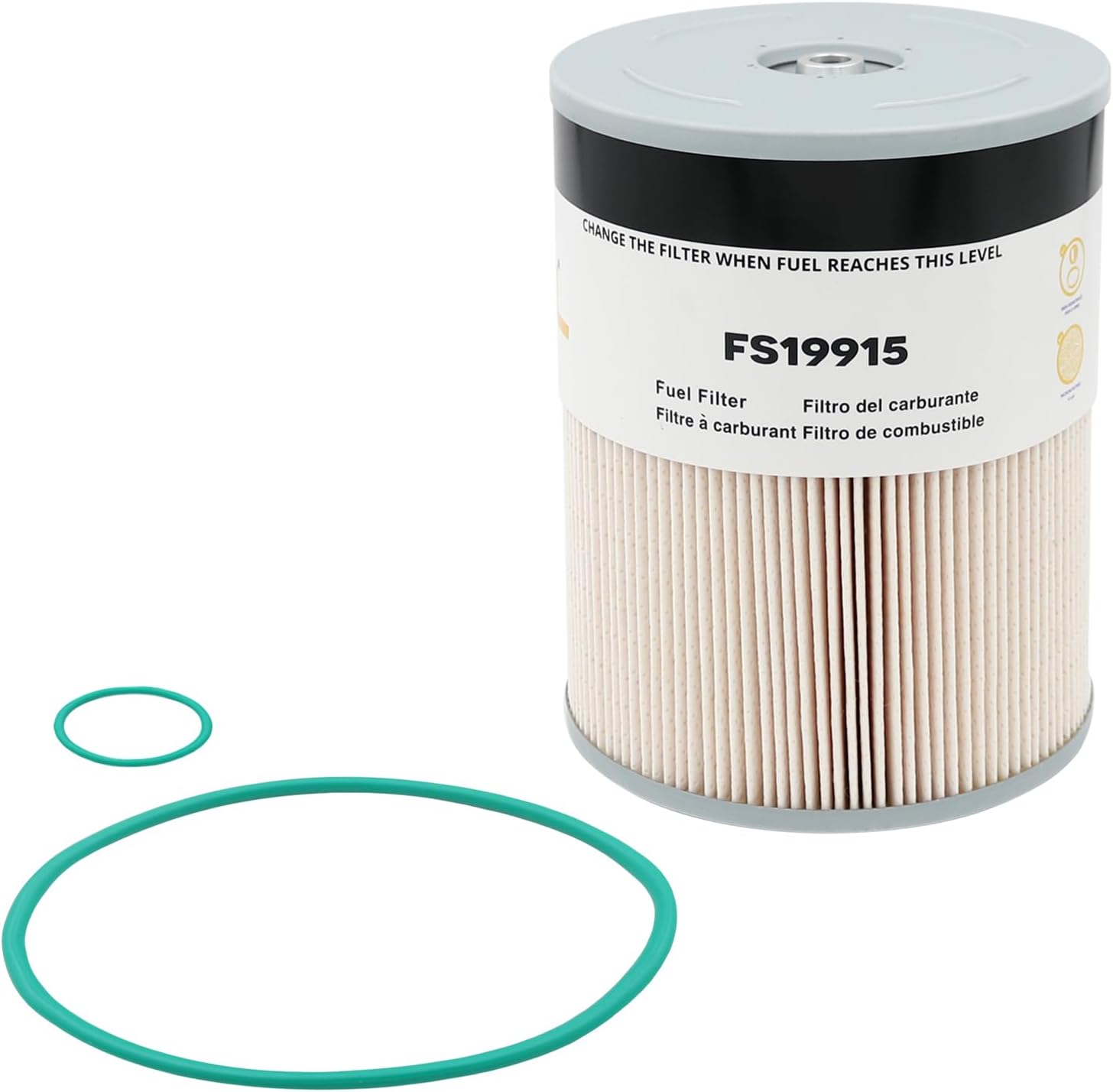 FS19915 Fuel Filter, for DD13, DD15, DD16, X15, ISX15 Diesel Engines, Replaces P551011, PF9804, L9915F, 86655, A0000903651, 33655, CS11122