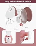 8PC M6 Accessoires de remplacement de pompe à sein, y compris 6pcs Valve rouge de Bec-de-poule et 2pcs Diaphragmes pour Momcozy Mobile Style M6, Remplacer pour les pièces de pompe Momcozy, pas d'origine, 8PC rouge