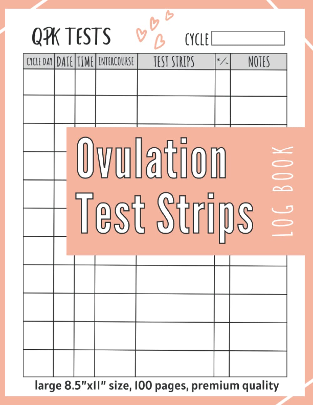 Buy Ovulation Test Strips Log book Manual Pregnancy Test Strips Progress Tracking Log Book