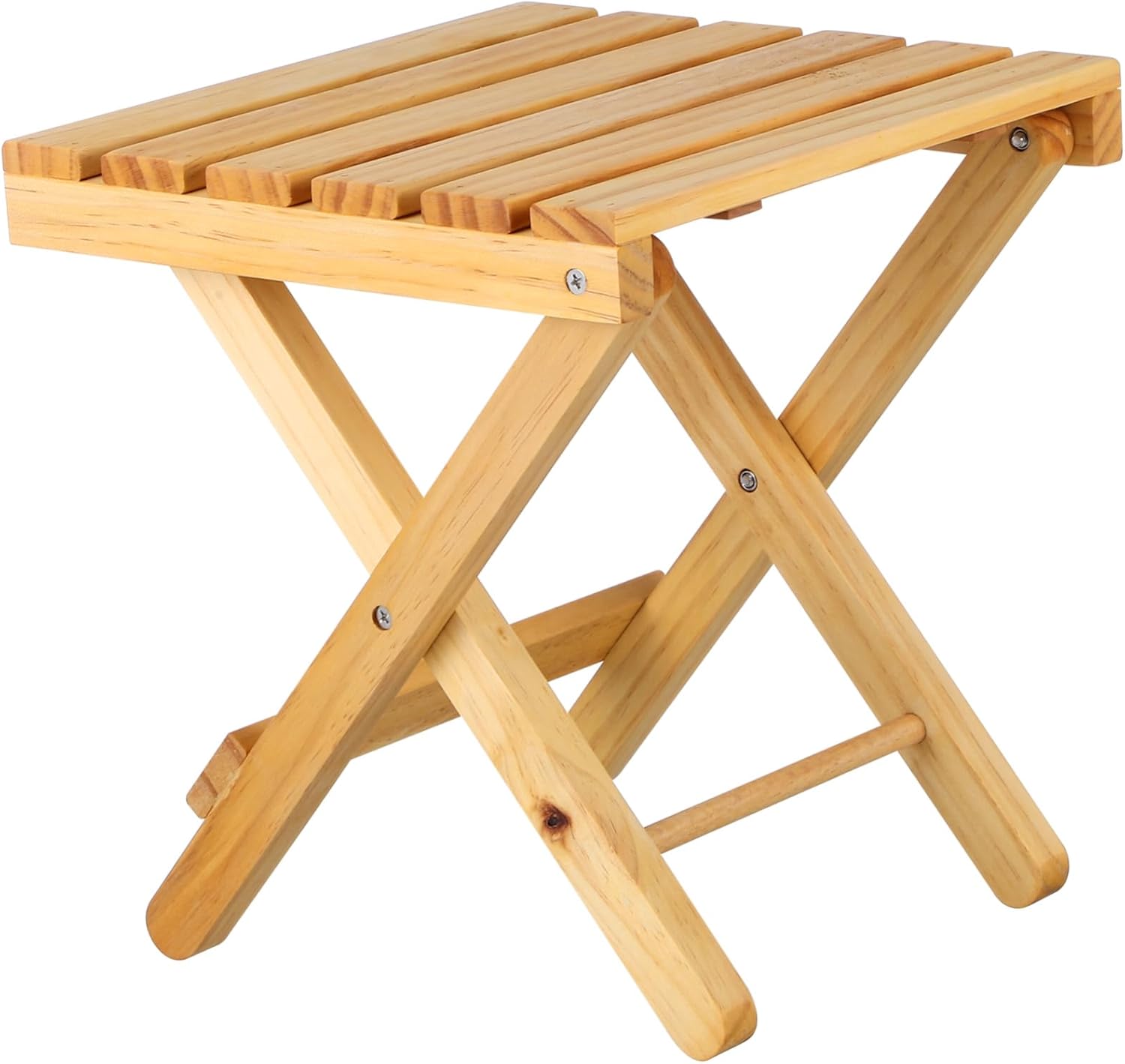 Alipis Wooden Folding Side Table Portable Outdoor Picnic Table Lightweight Small Square Acacia Wood for Beach Camping and Garden Use