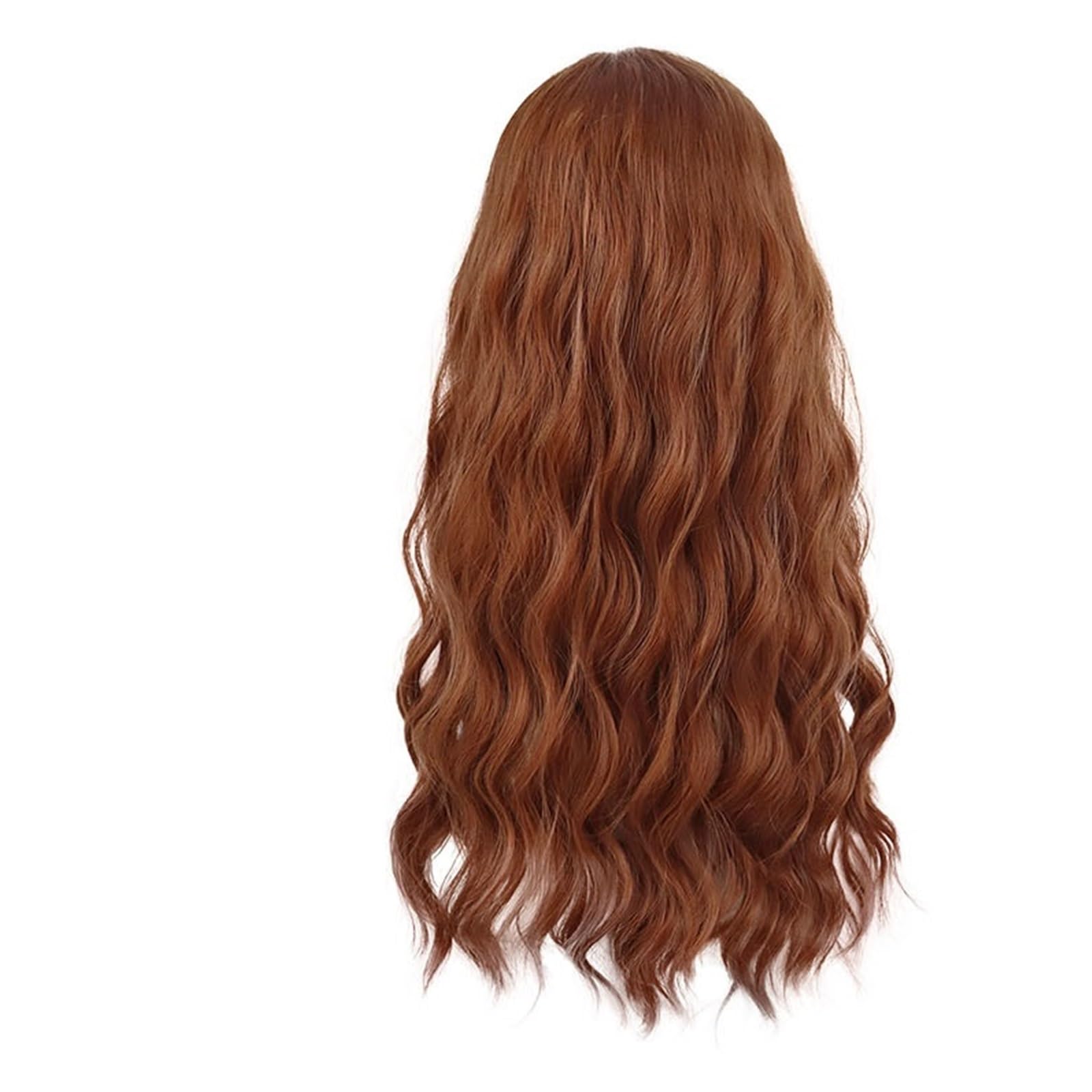 1pc pomarańczowe peruki do cosplay dla kobiet 26 cali długie kręcone peruka syntetyczna część środkowa imbir Drag Queen doczepy włosów(Auburn)