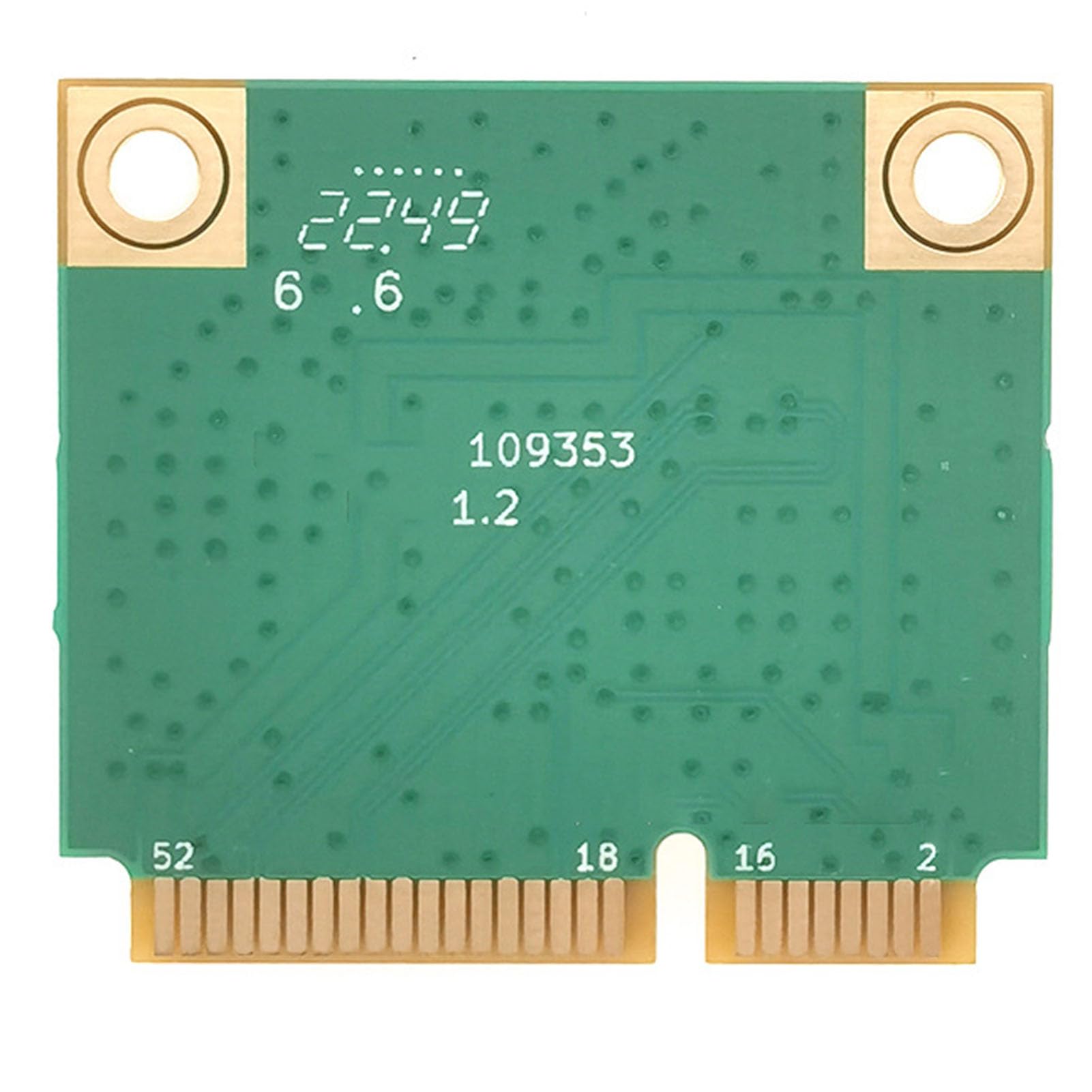 CHICIRIS Carte Réseau Mini PCIe WiFi 5G AX8, Solution Double Bande Haute Vitesse pour Ordinateurs Portables avec Bluetooth 5.4, 1 unité