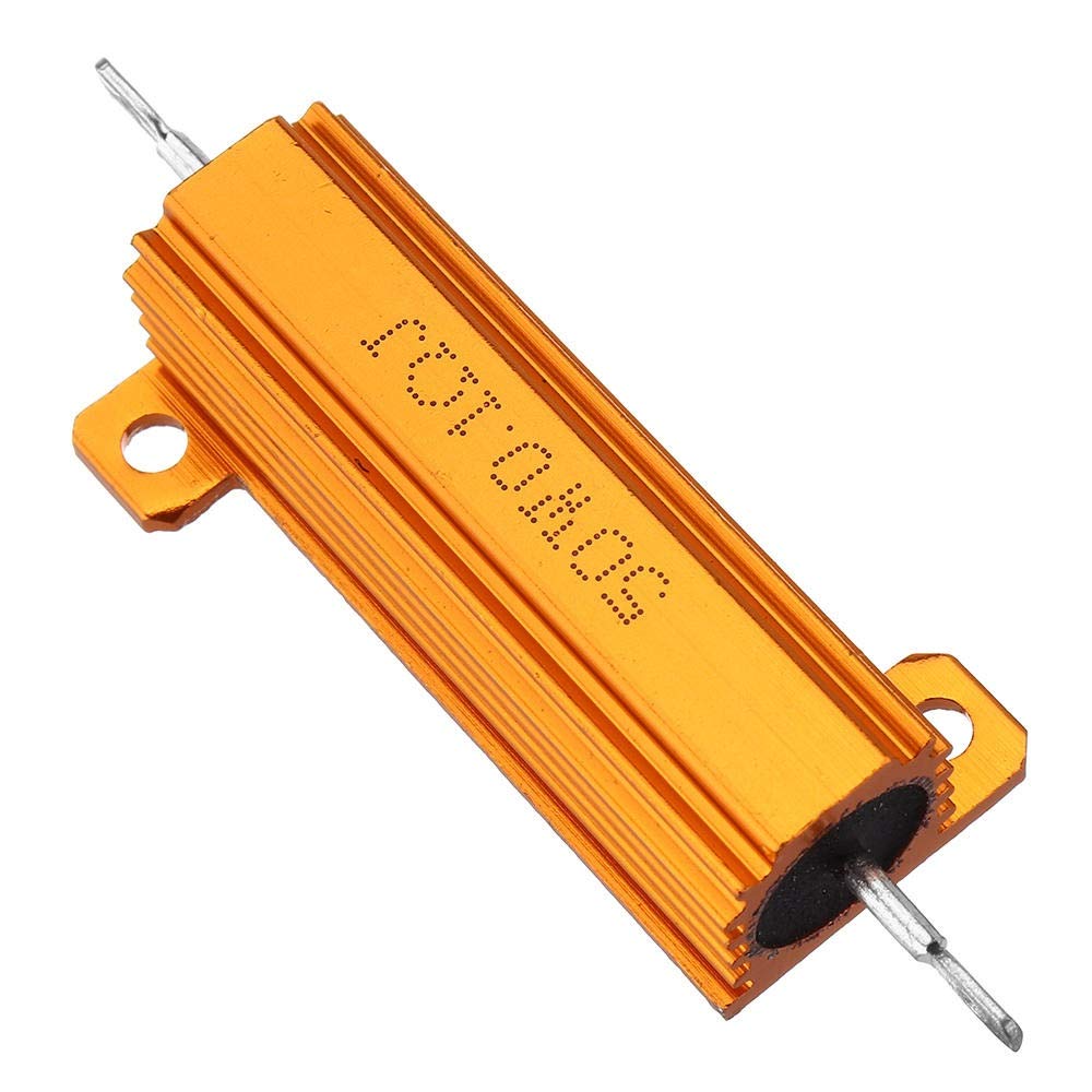 Résistance RX24 50W 0.1 R en alliage d'aluminium doré haut de gamme pour audio DIY