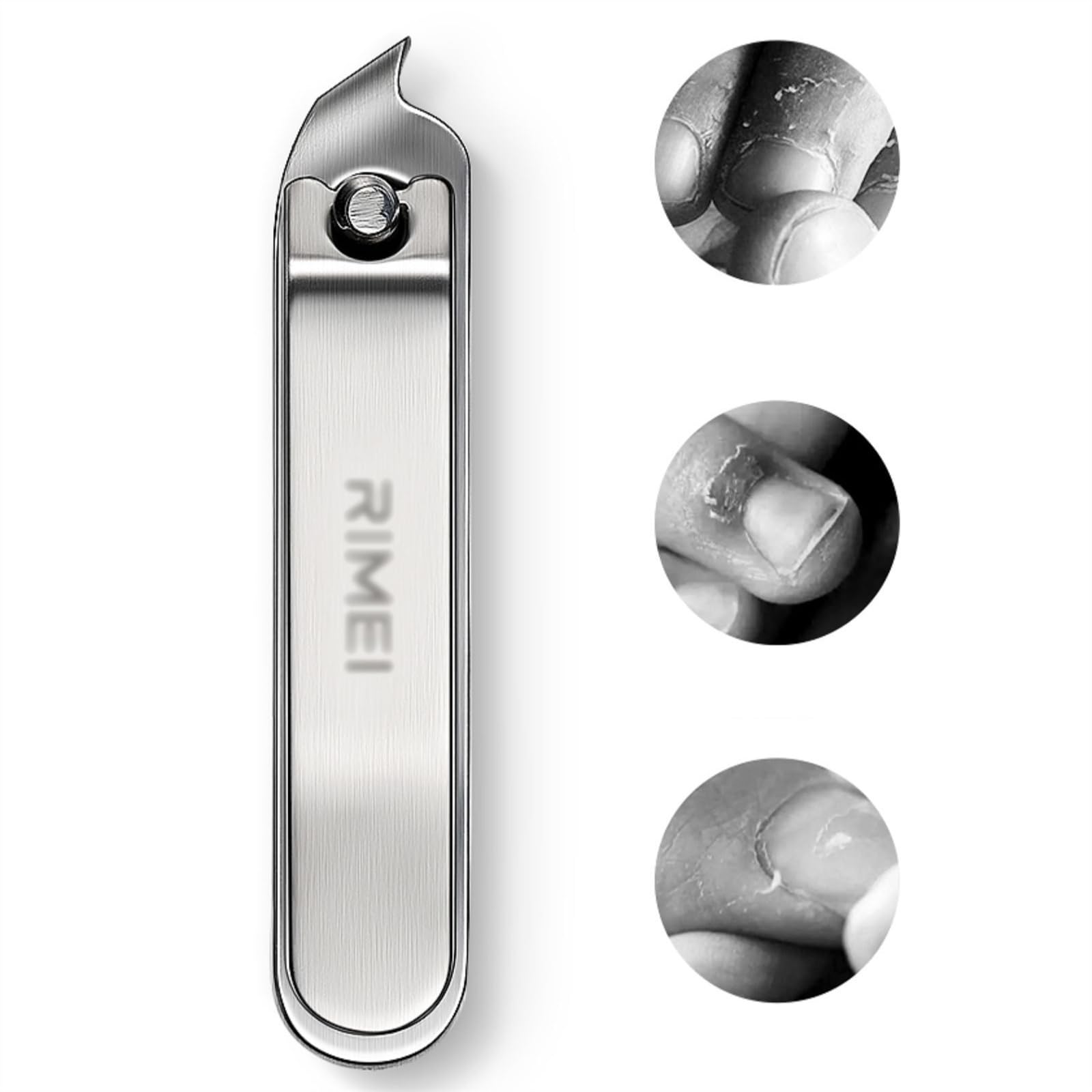 Juego de cortaúñas portátil para Hombres y Mujeres, cortaúñas de Acero Inoxidable con Estuche de Viaje de Cuero, Kit de manicura Profesional de 5 Piezas N